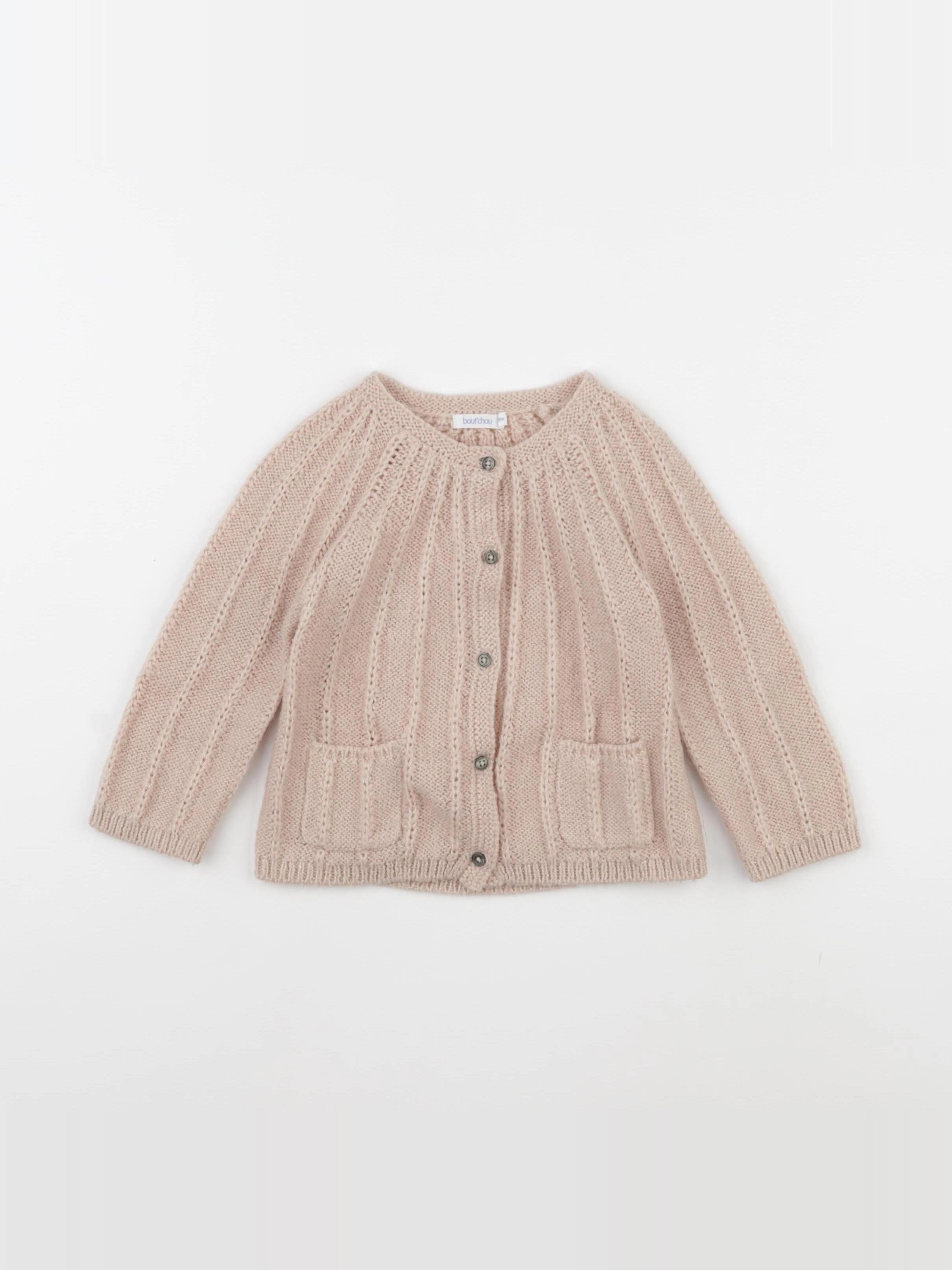 Boutchou - gilet rose - 18 mois