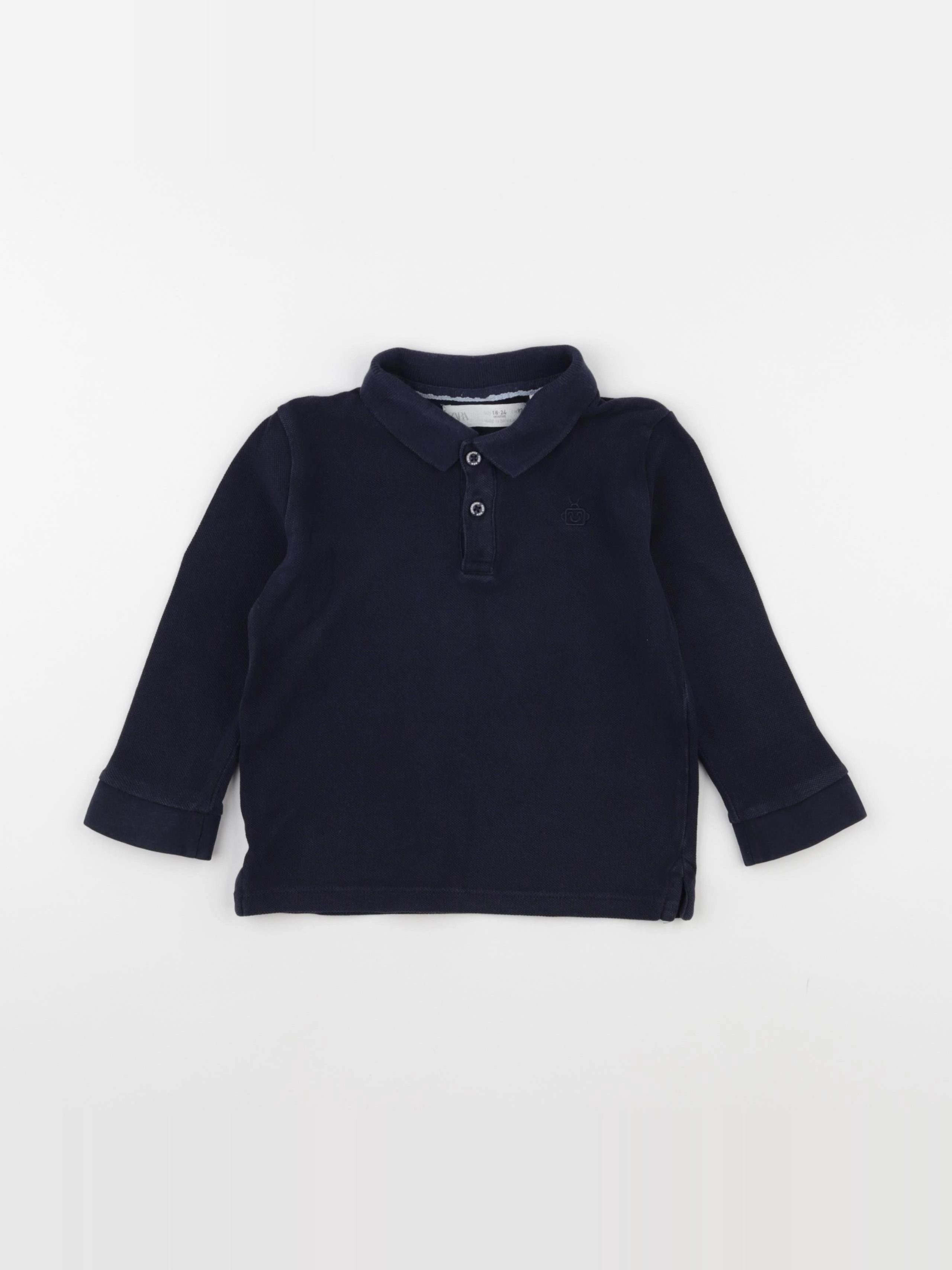 Zara - polo bleu - 18/24 mois