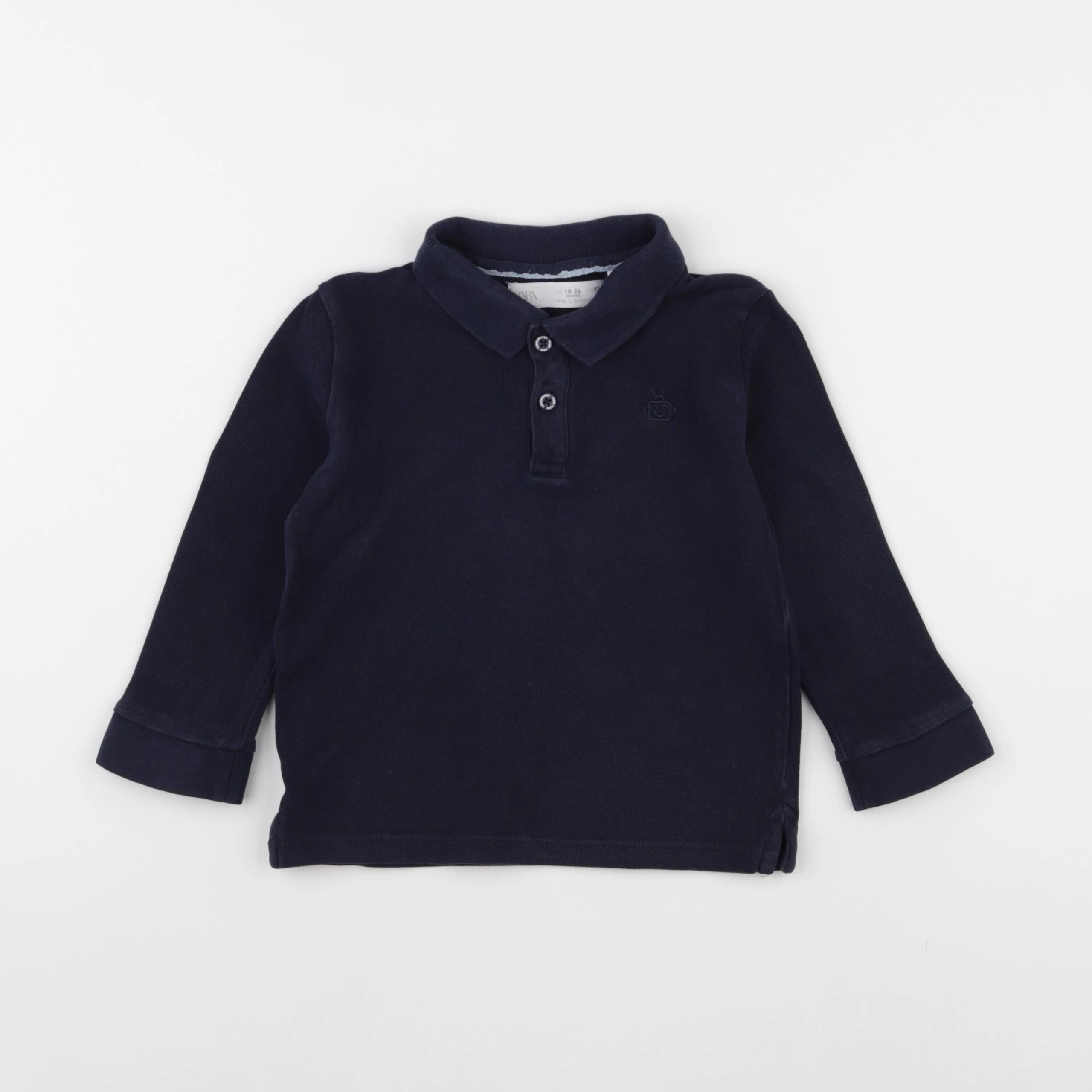 Zara - polo bleu - 18/24 mois