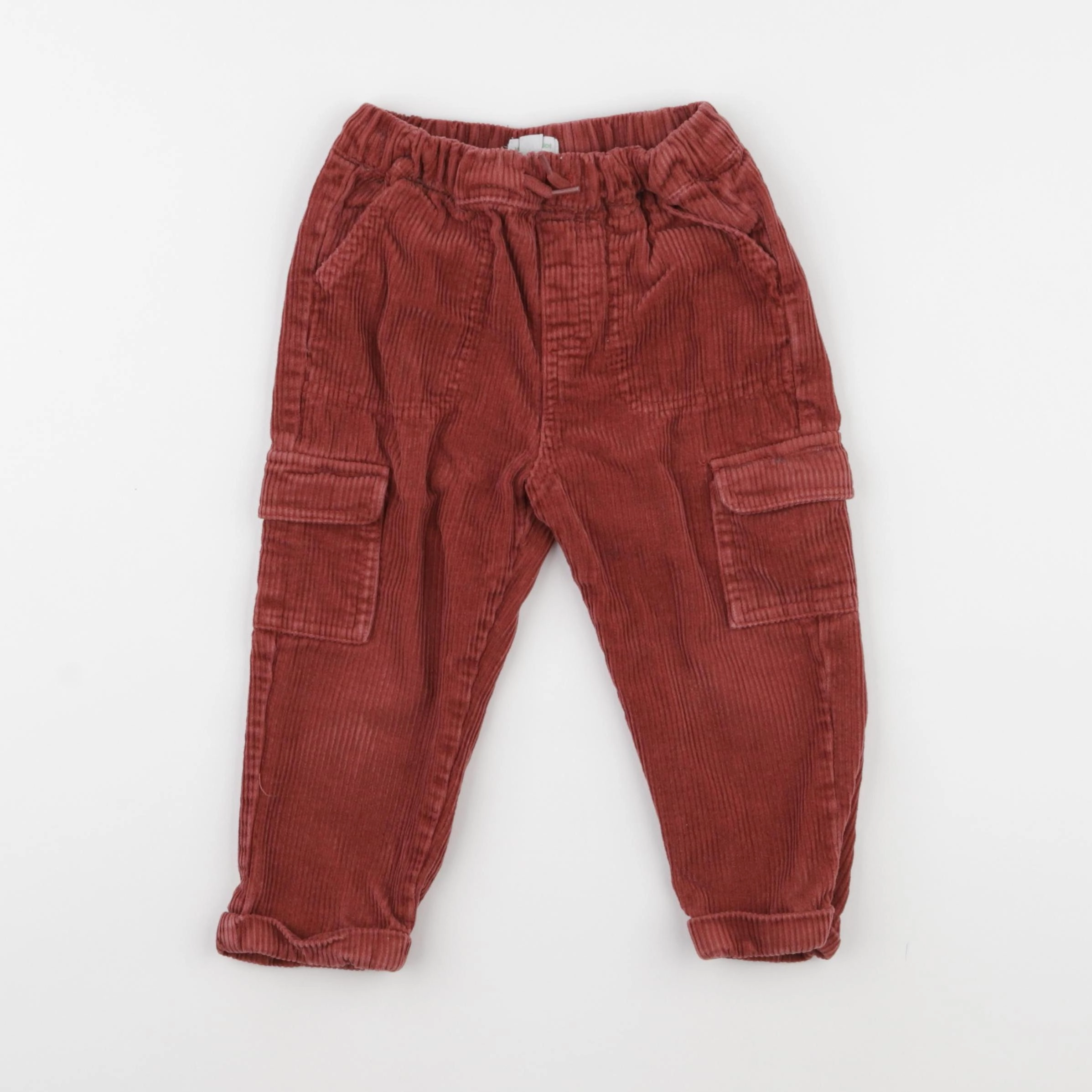 Vertbaudet - pantalon rouge - 24 mois