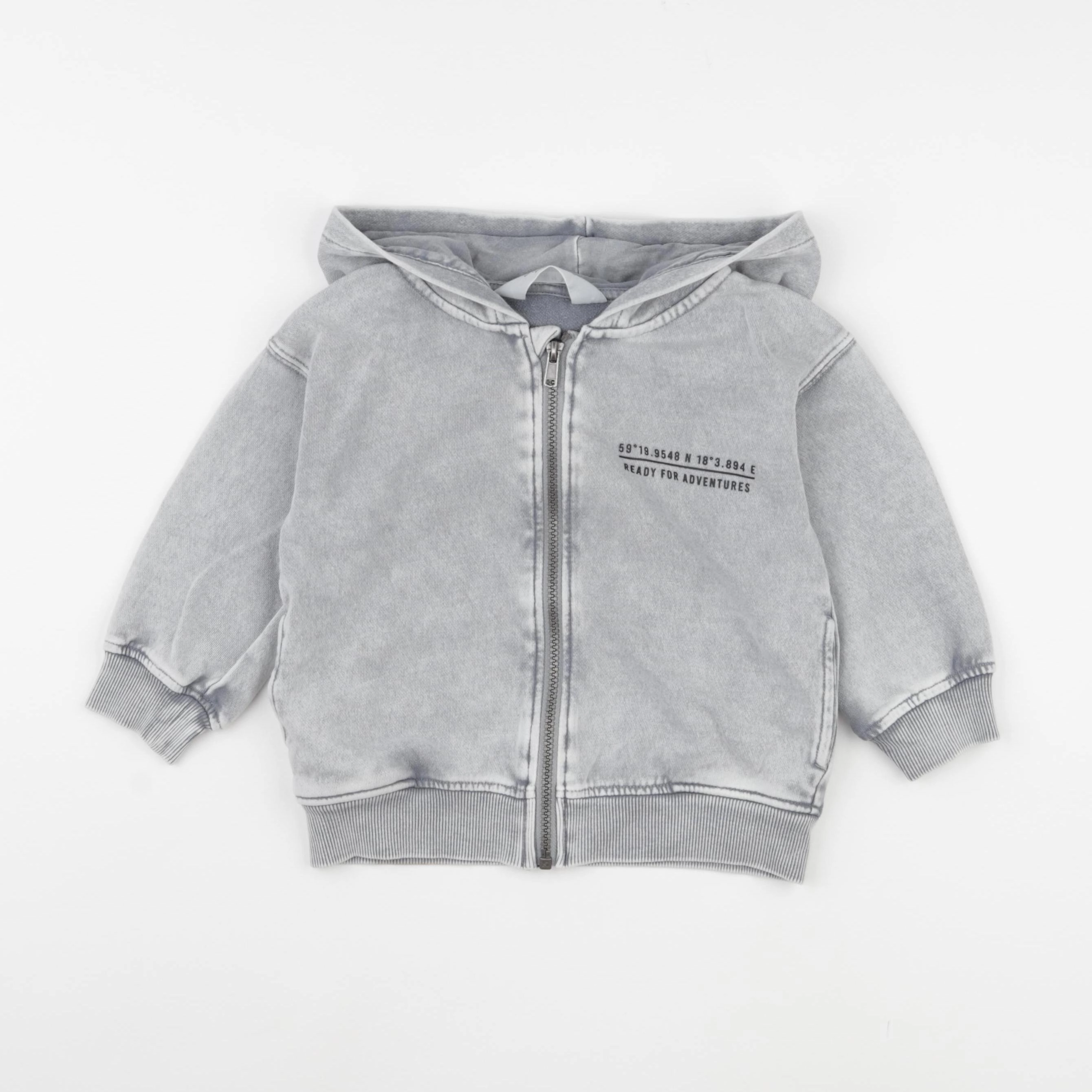 H&M - sweat gris - 2/4 ans