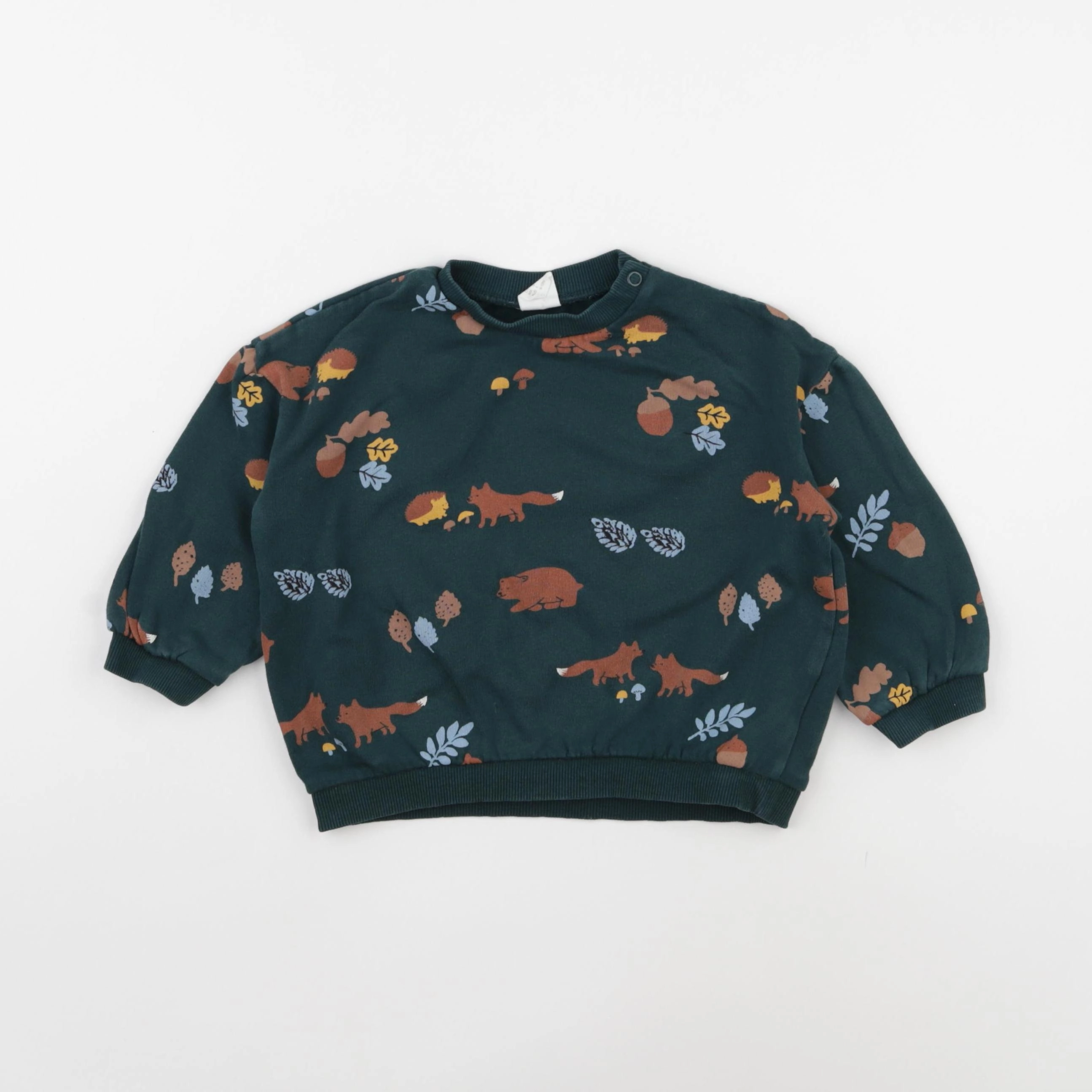 H&M - sweat vert - 9/12 mois