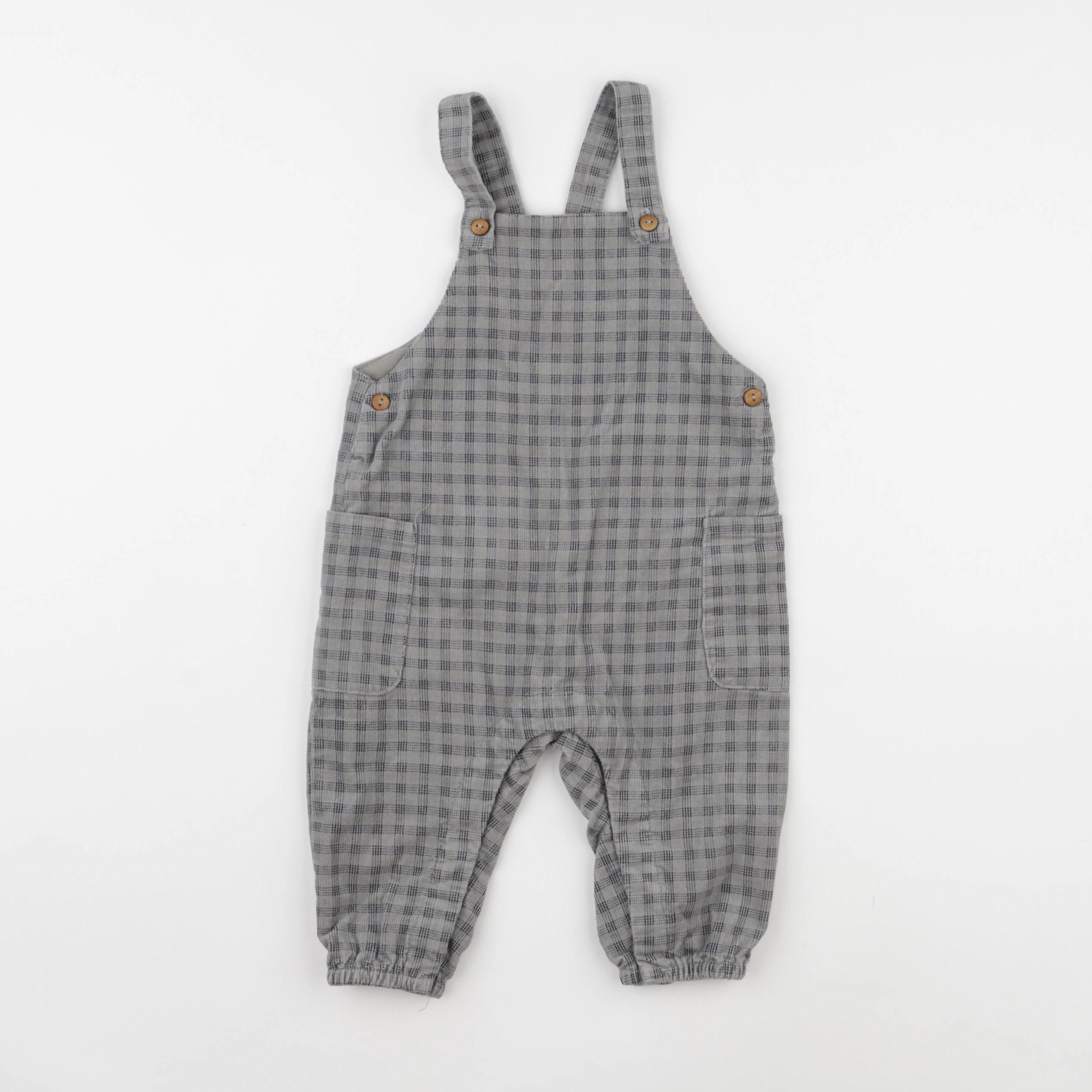 Zara - salopette gris - 9/12 mois