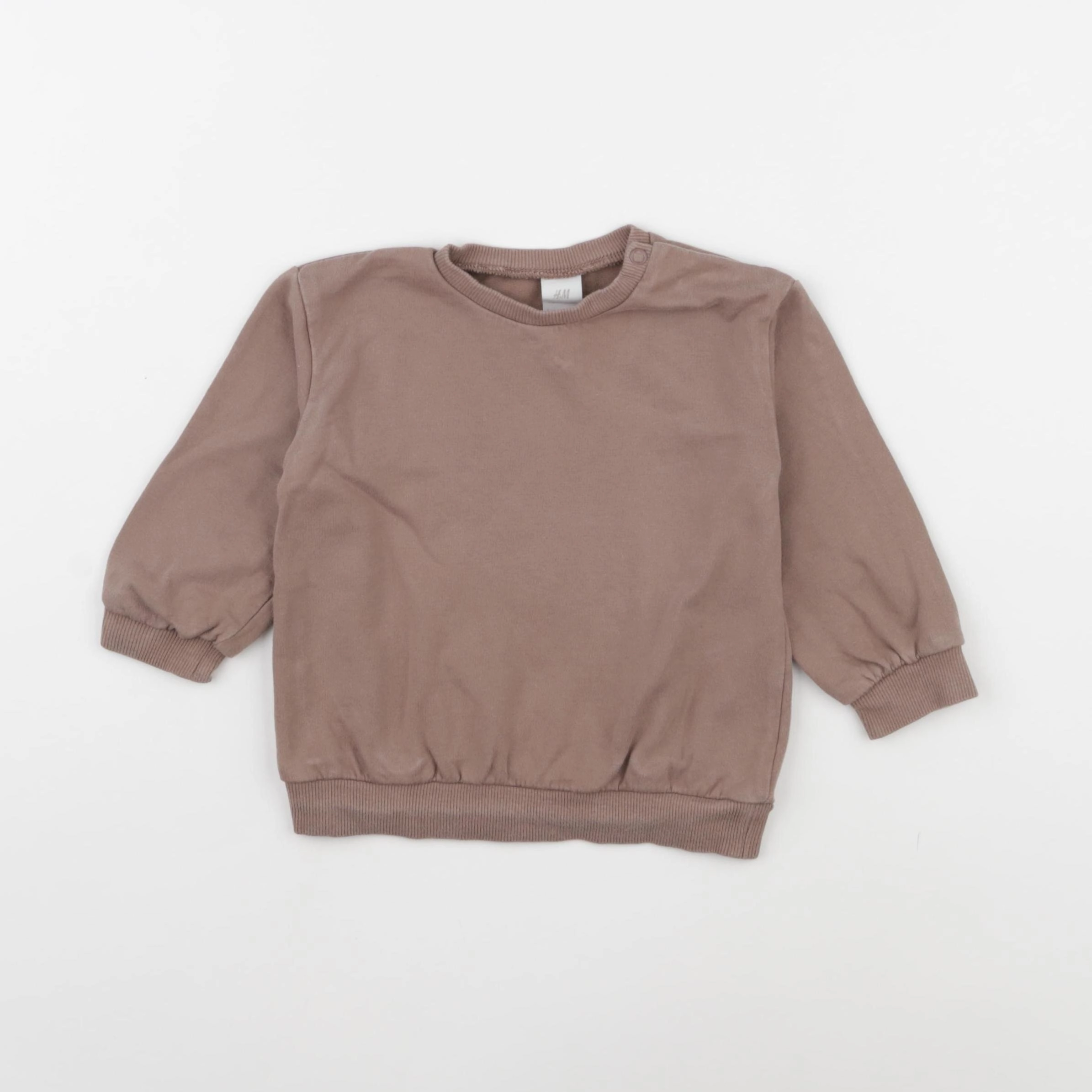 H&M - sweat marron - 9/12 mois
