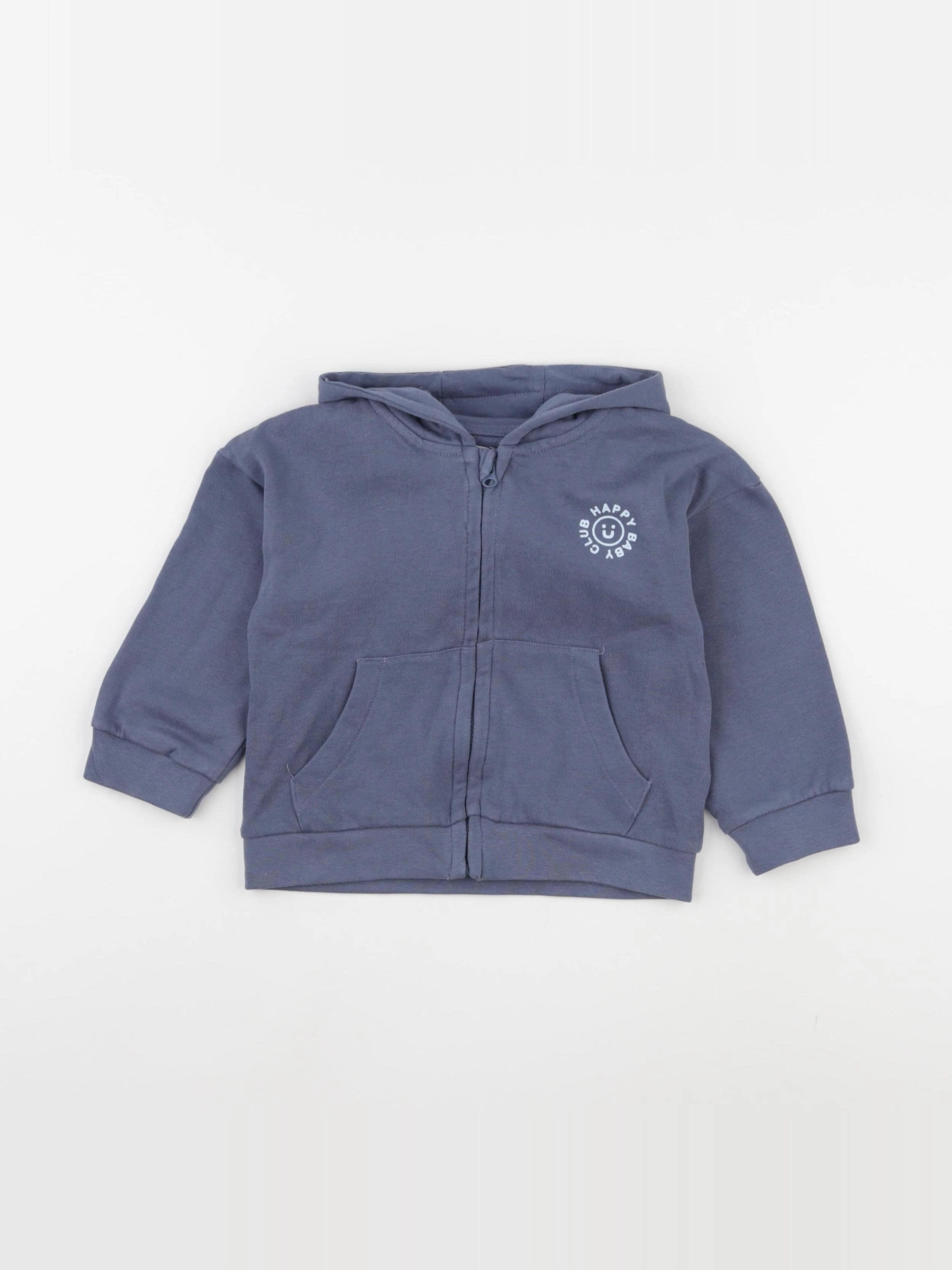 Vertbaudet - sweat bleu - 24 mois