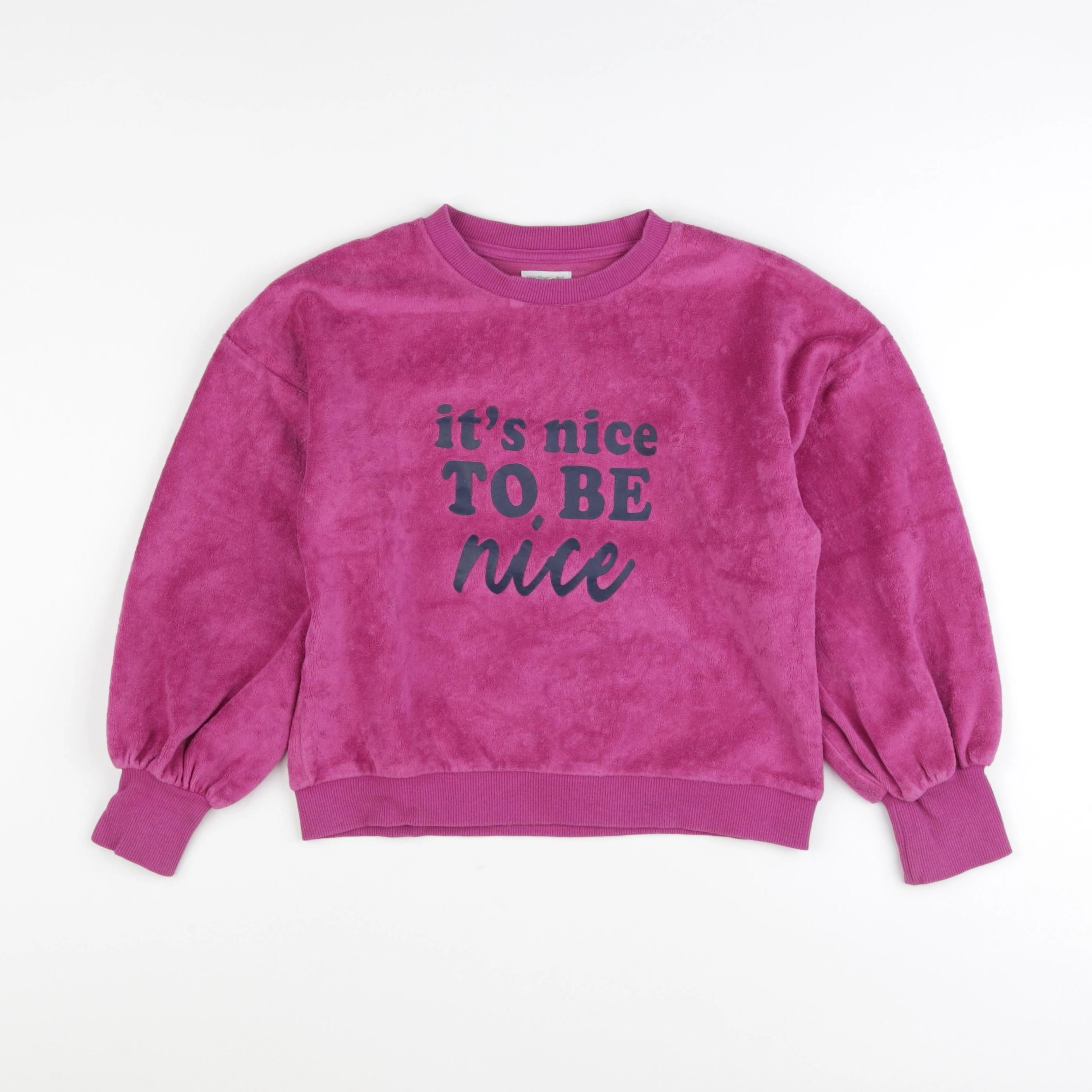 Vertbaudet - sweat rose - 8 ans