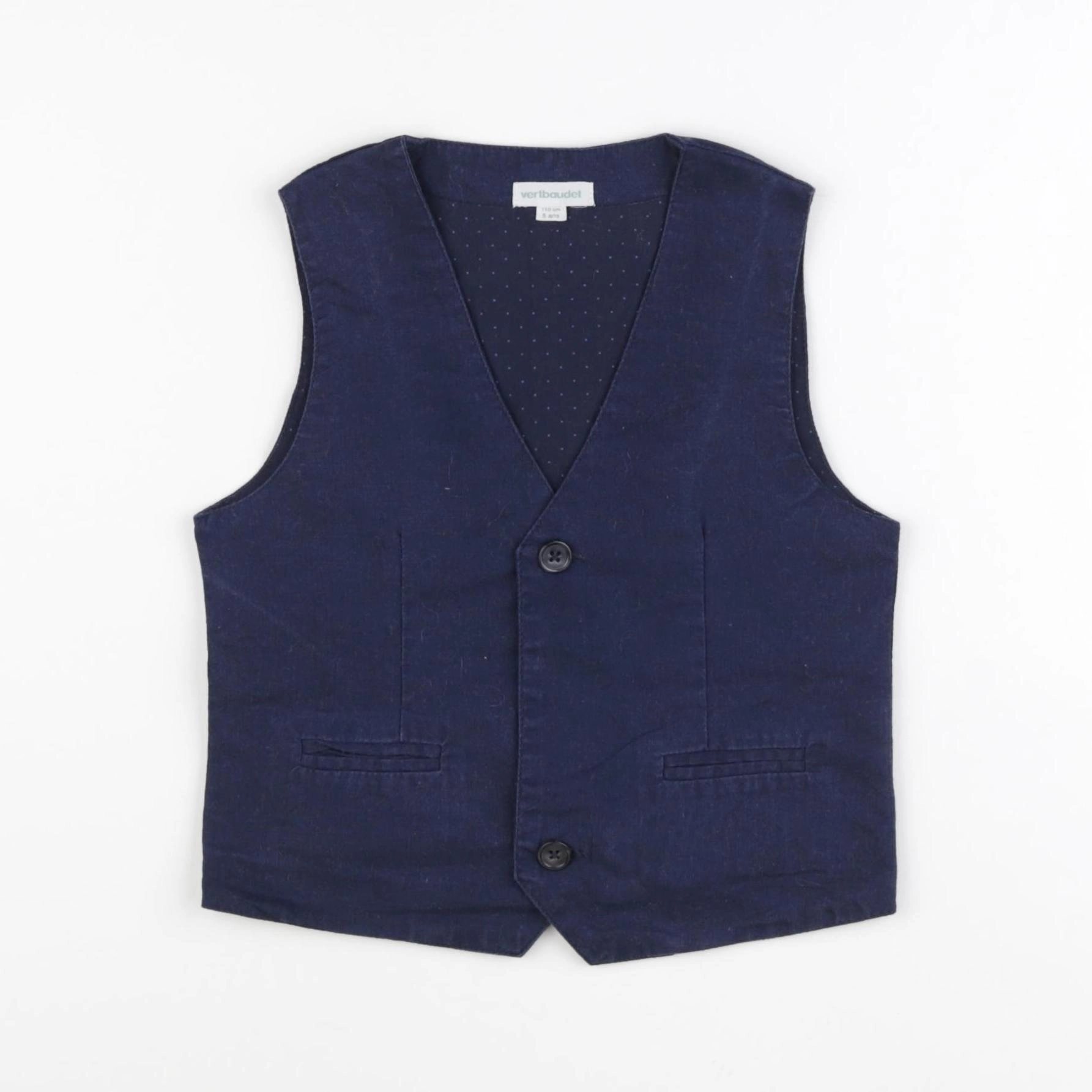 Vertbaudet - gilet bleu - 5 ans
