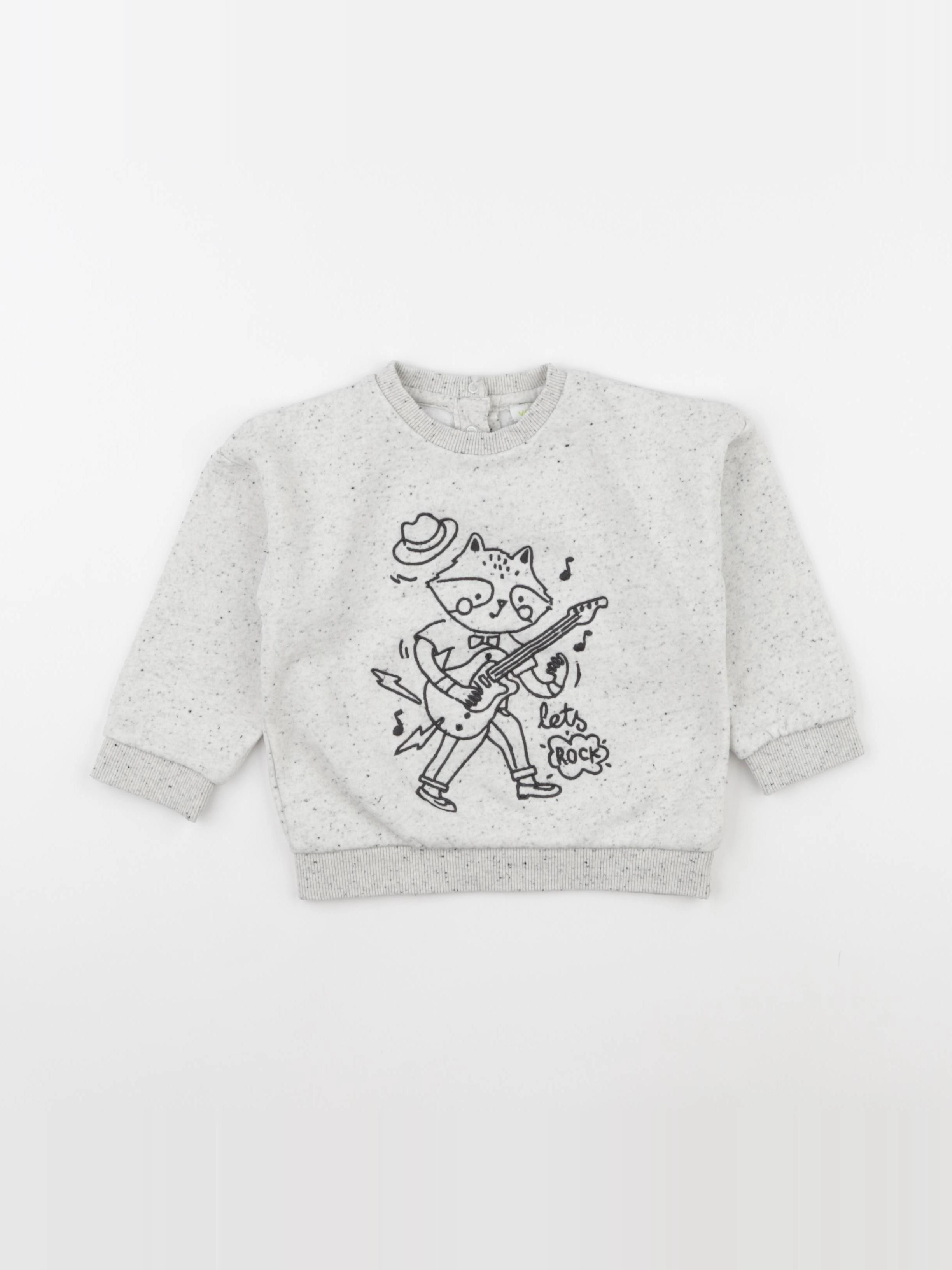 Vertbaudet - sweat gris - 24 mois