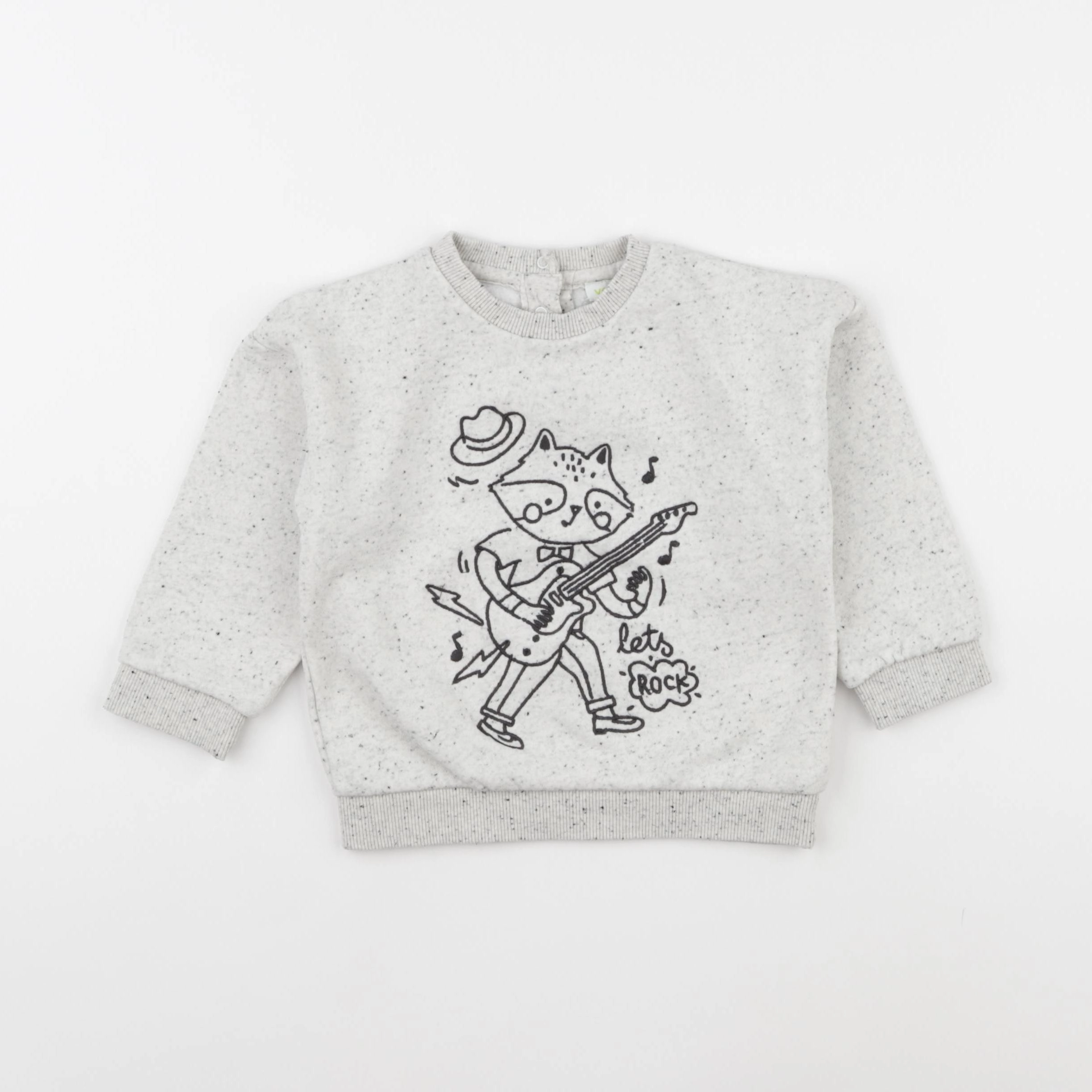 Vertbaudet - sweat gris - 24 mois