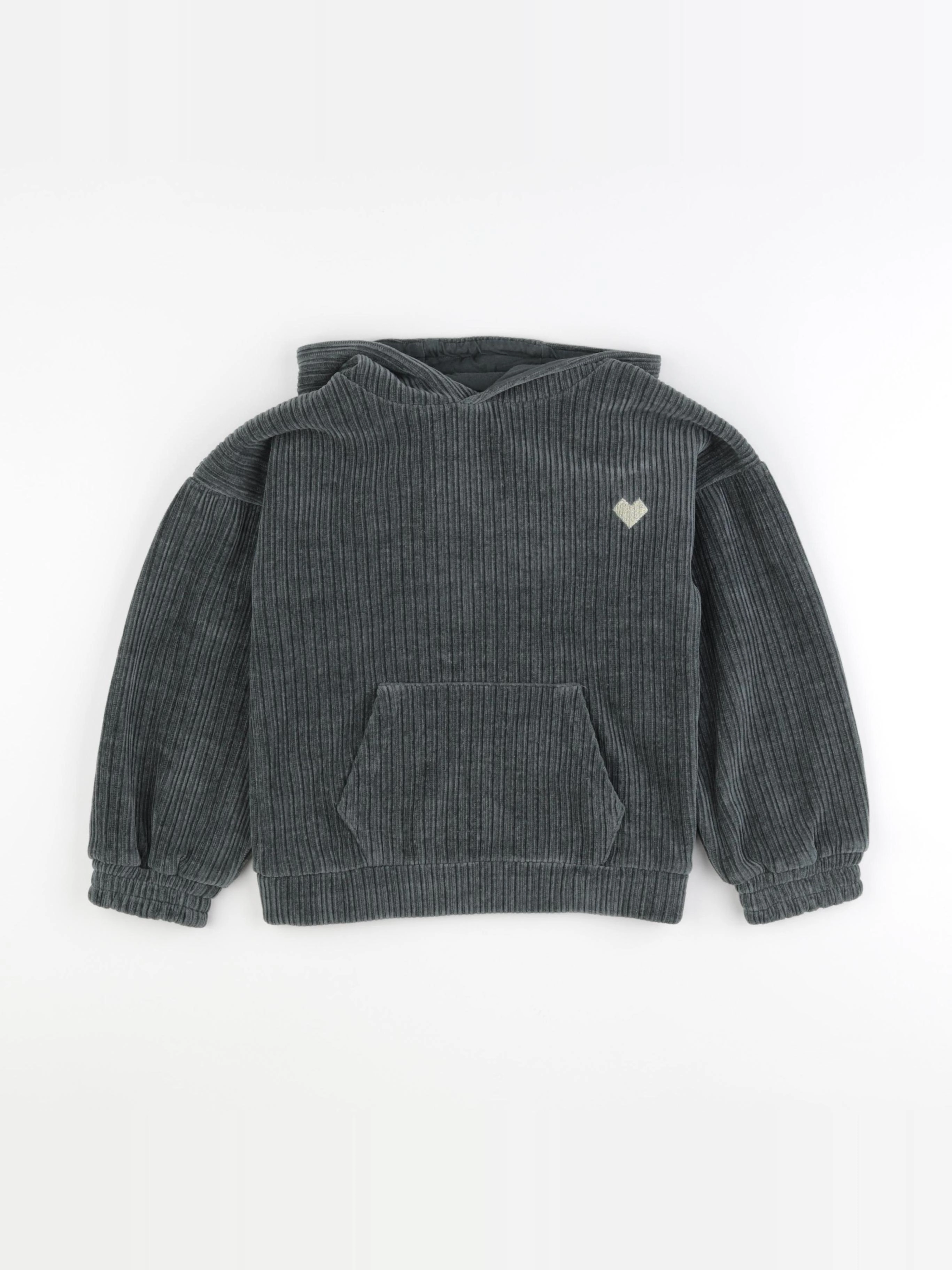 Vertbaudet - sweat vert - 8 ans