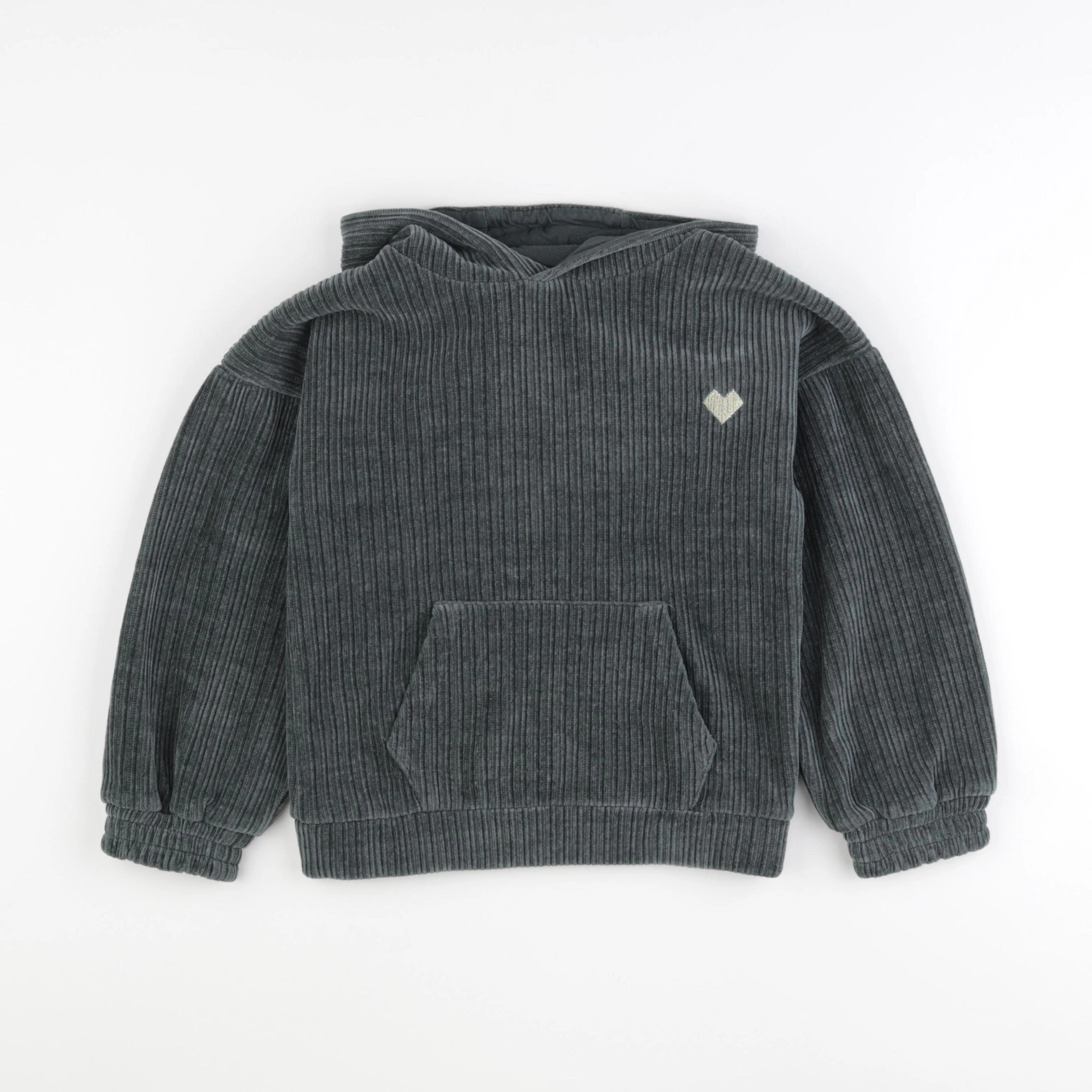 Vertbaudet - sweat vert - 8 ans