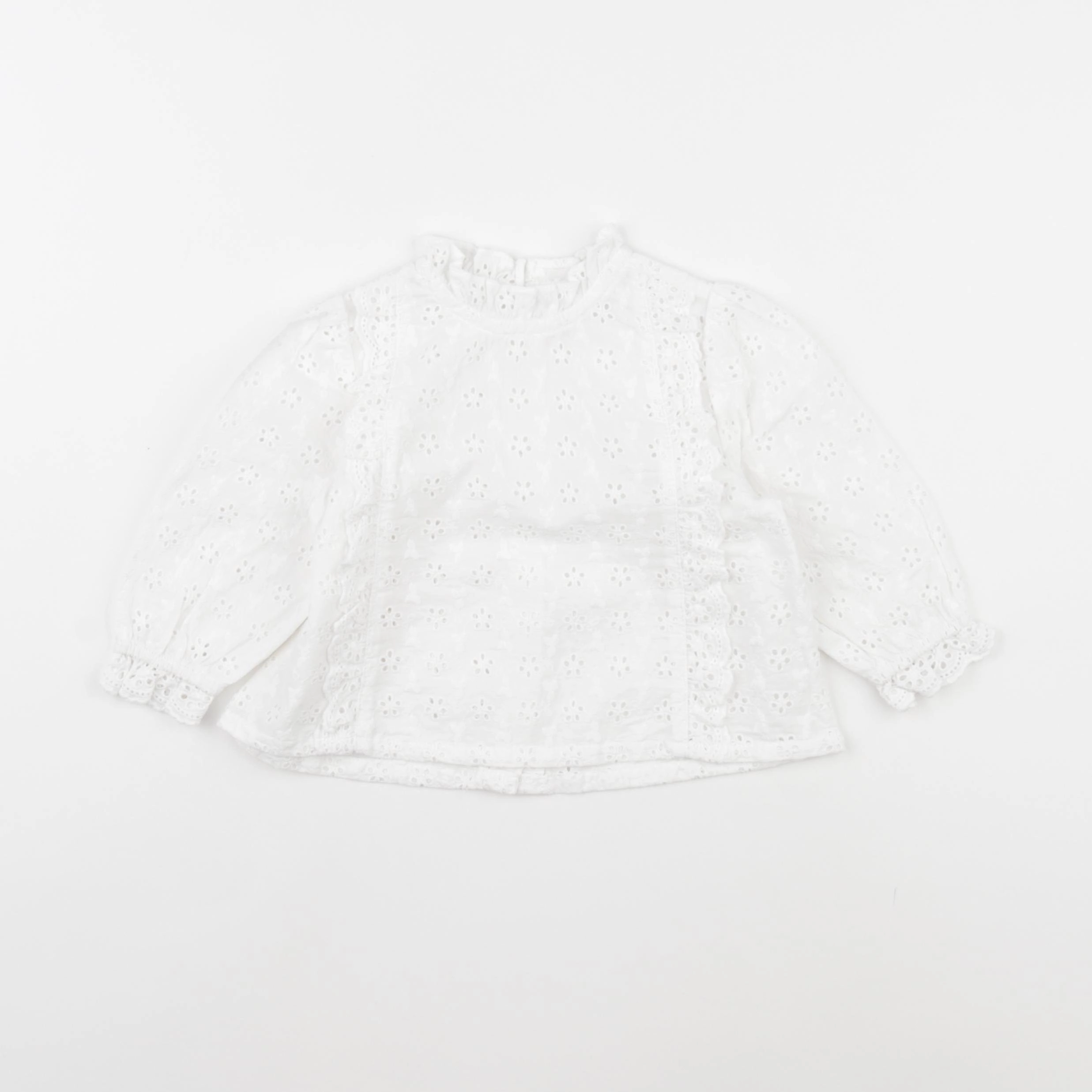 Vertbaudet - blouse blanc - 12 mois
