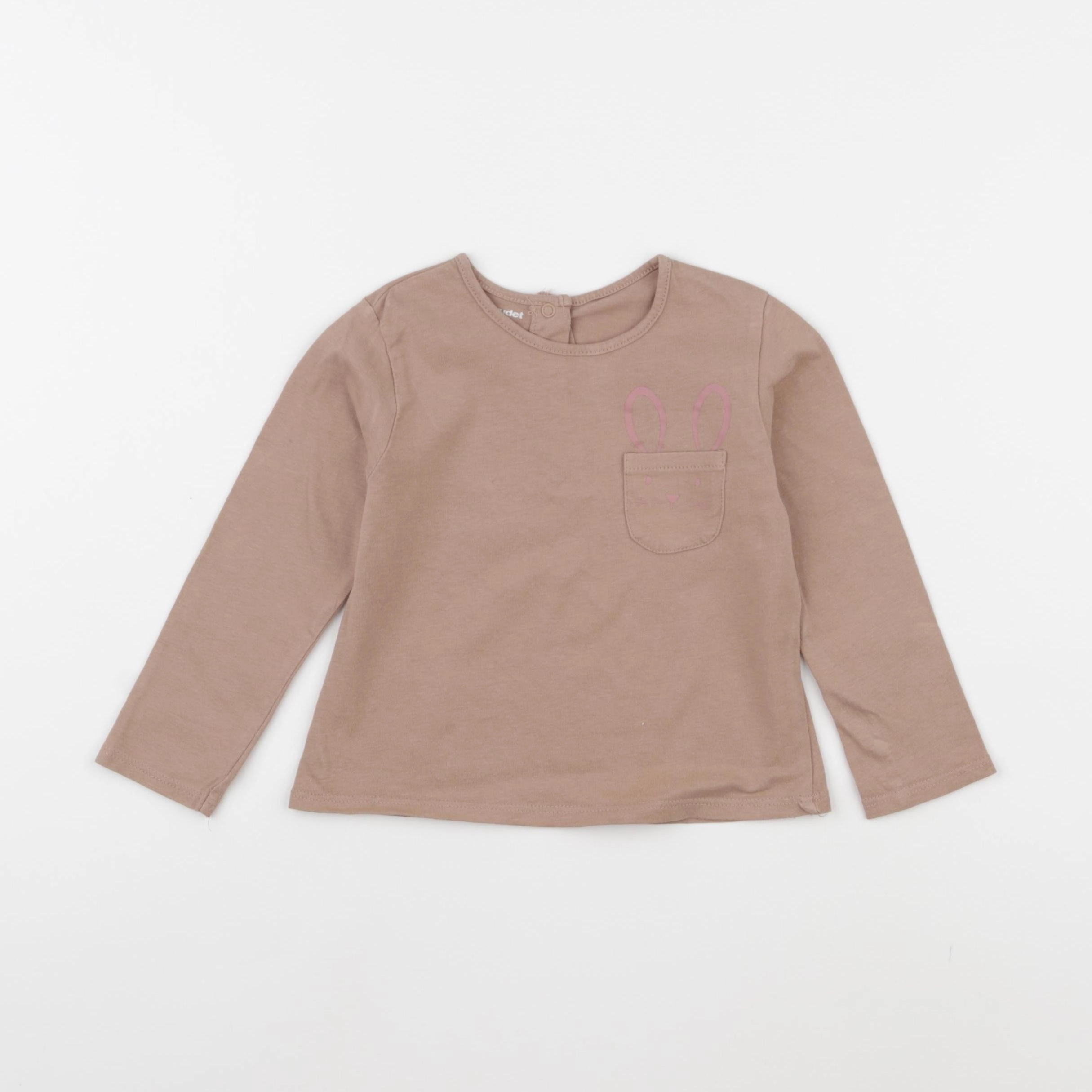 Vertbaudet - tee-shirt marron - 18 mois