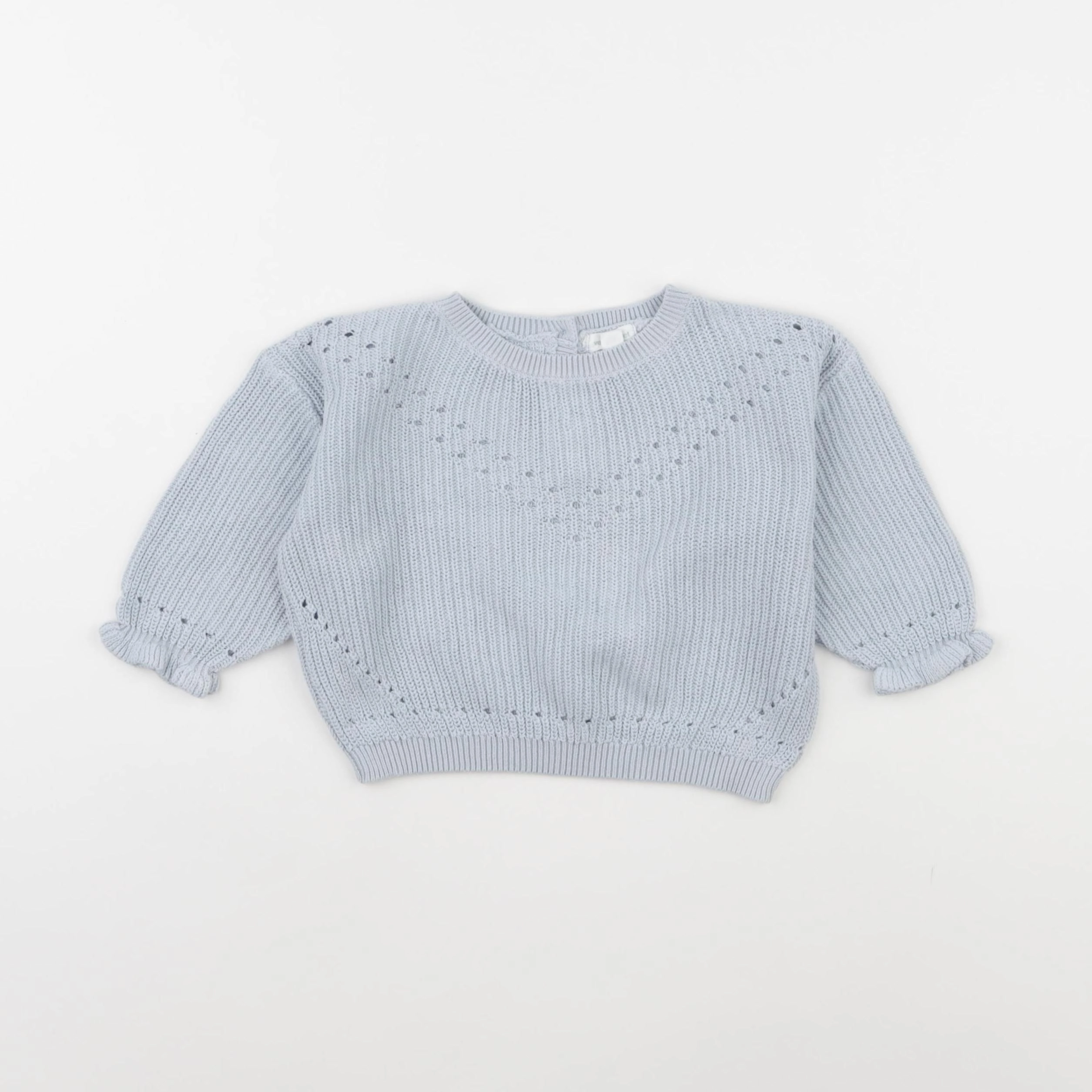 Vertbaudet - pull bleu - 12 mois
