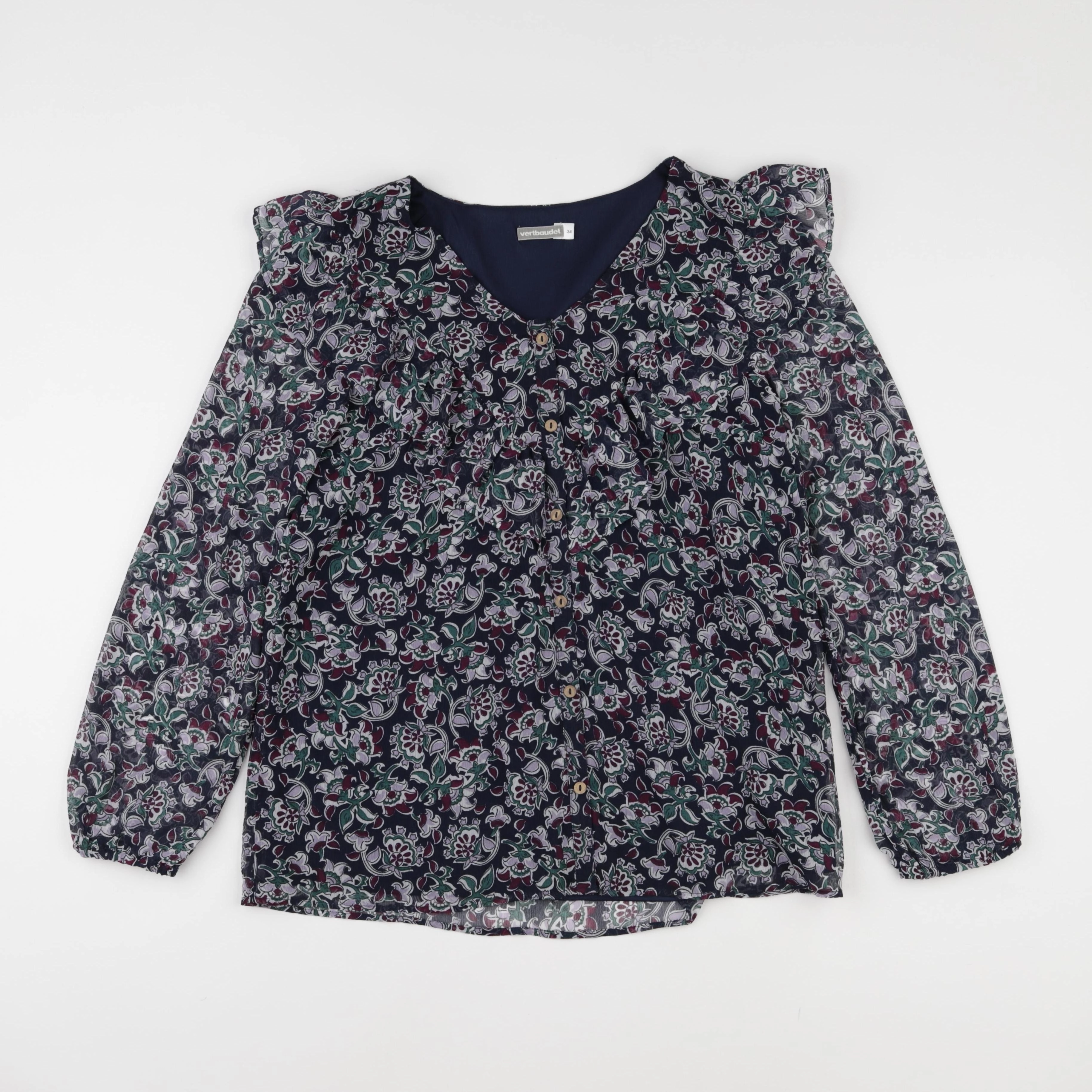 Vertbaudet - blouse grossesse bleu, vert - 34