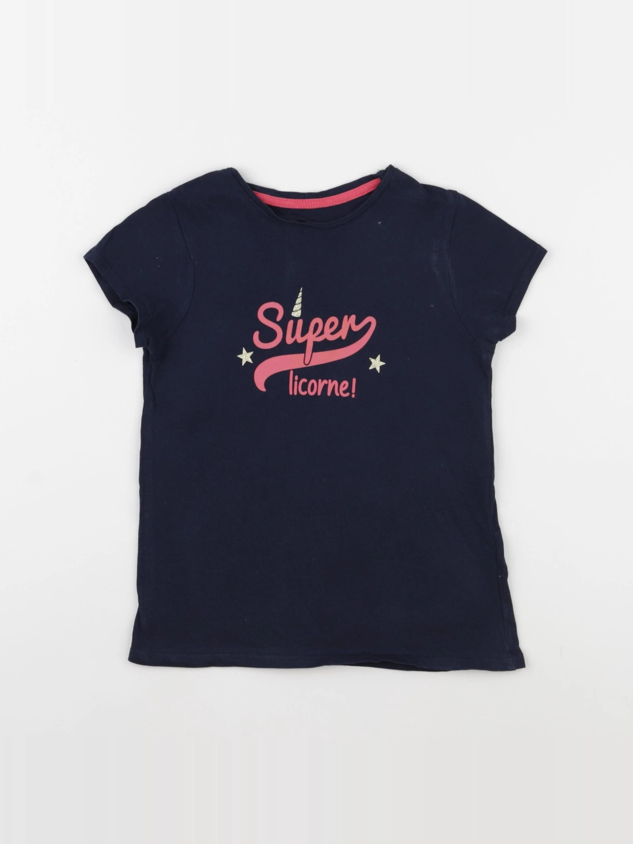 Vertbaudet - tee-shirt bleu - 6 ans