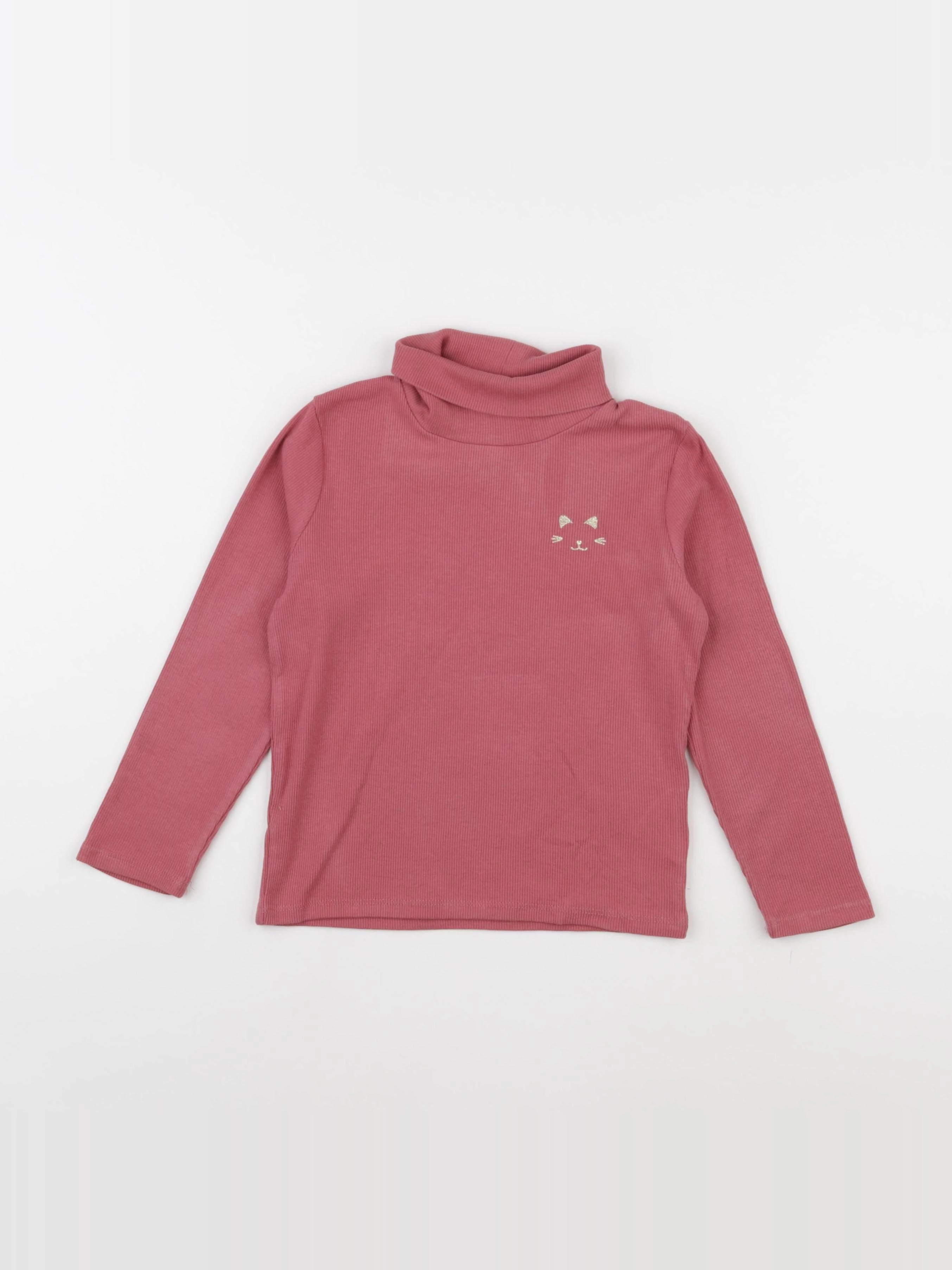 Vertbaudet - sous-pull rose - 6 ans