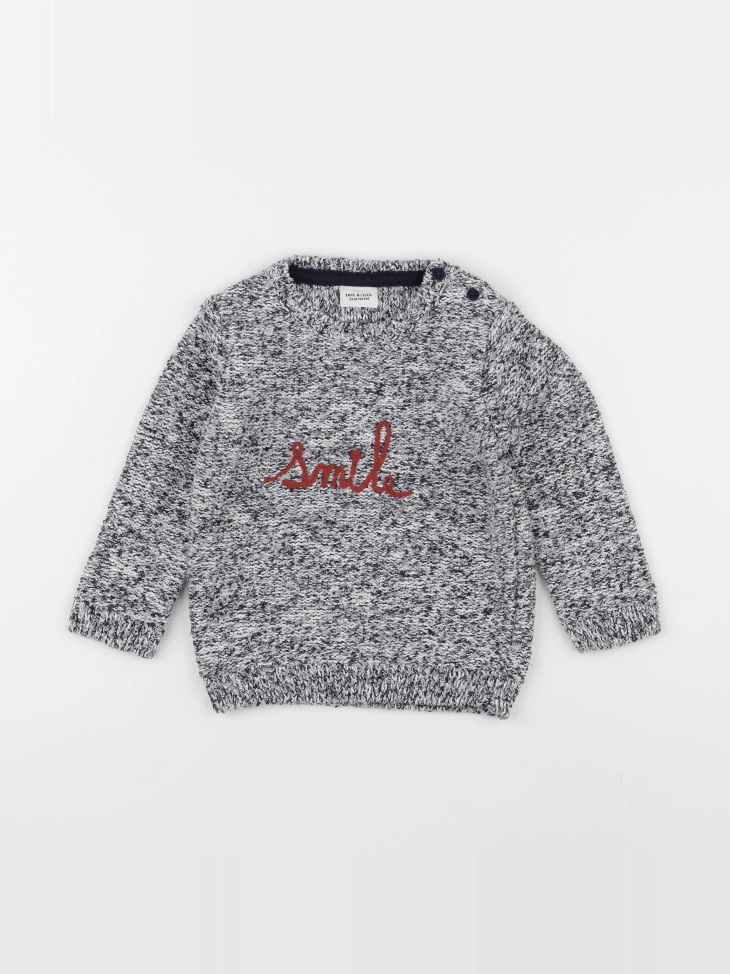 Tape à l'oeil - pull gris - 24 mois