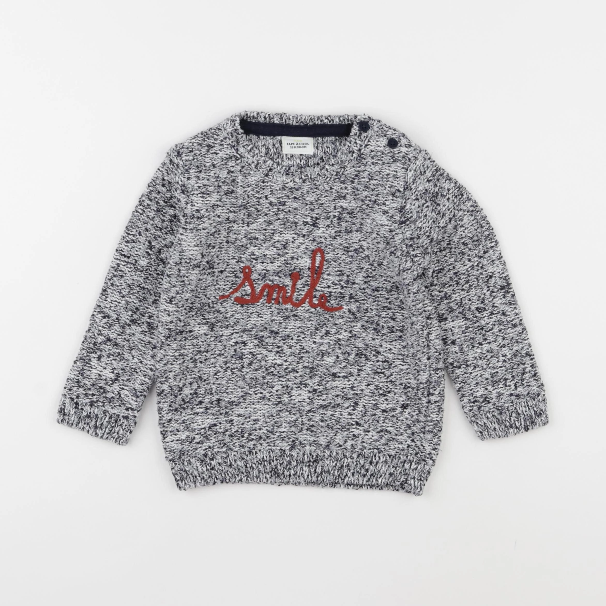 Tape à l'oeil - pull gris - 24 mois