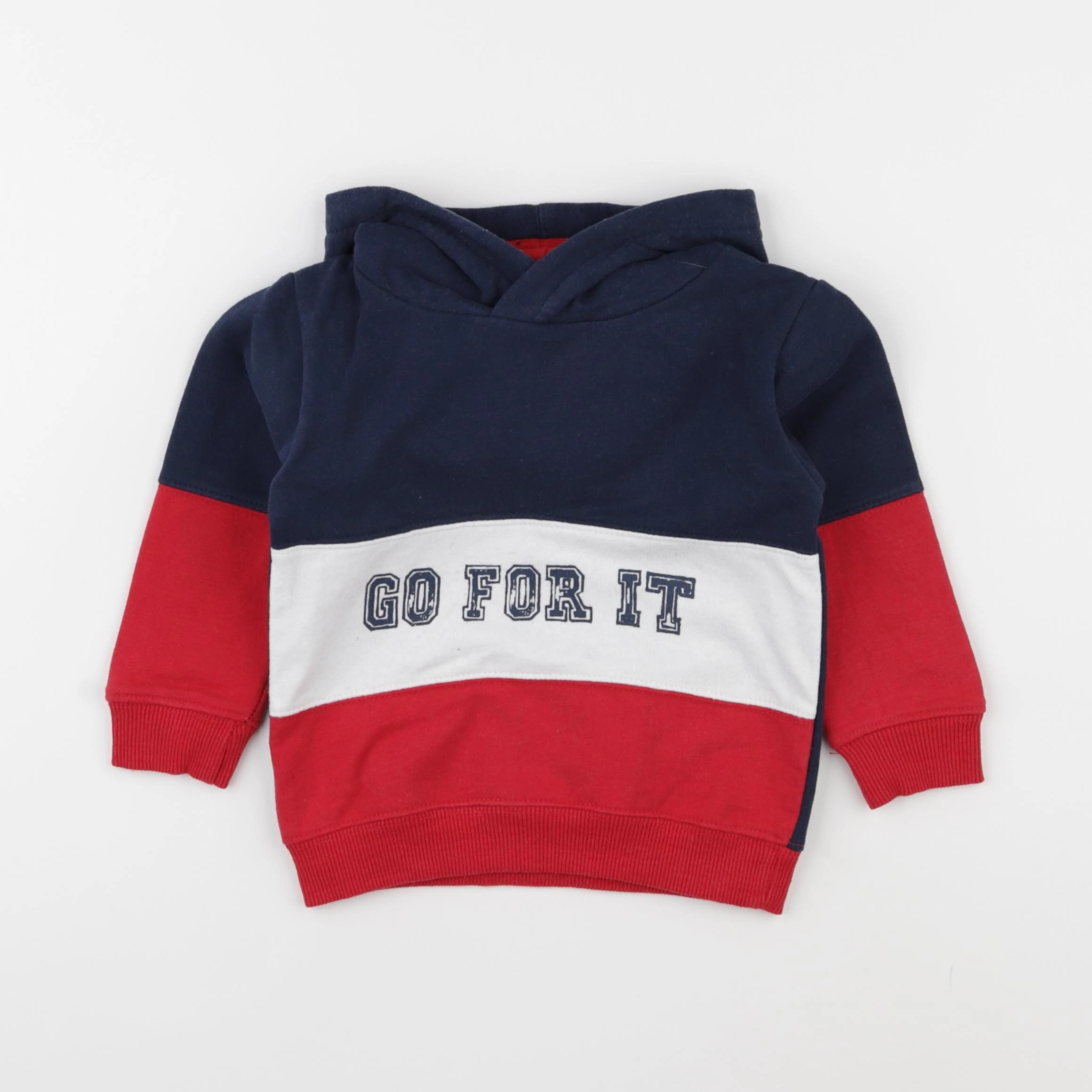 Zippy - sweat bleu, rouge - 12/18 mois