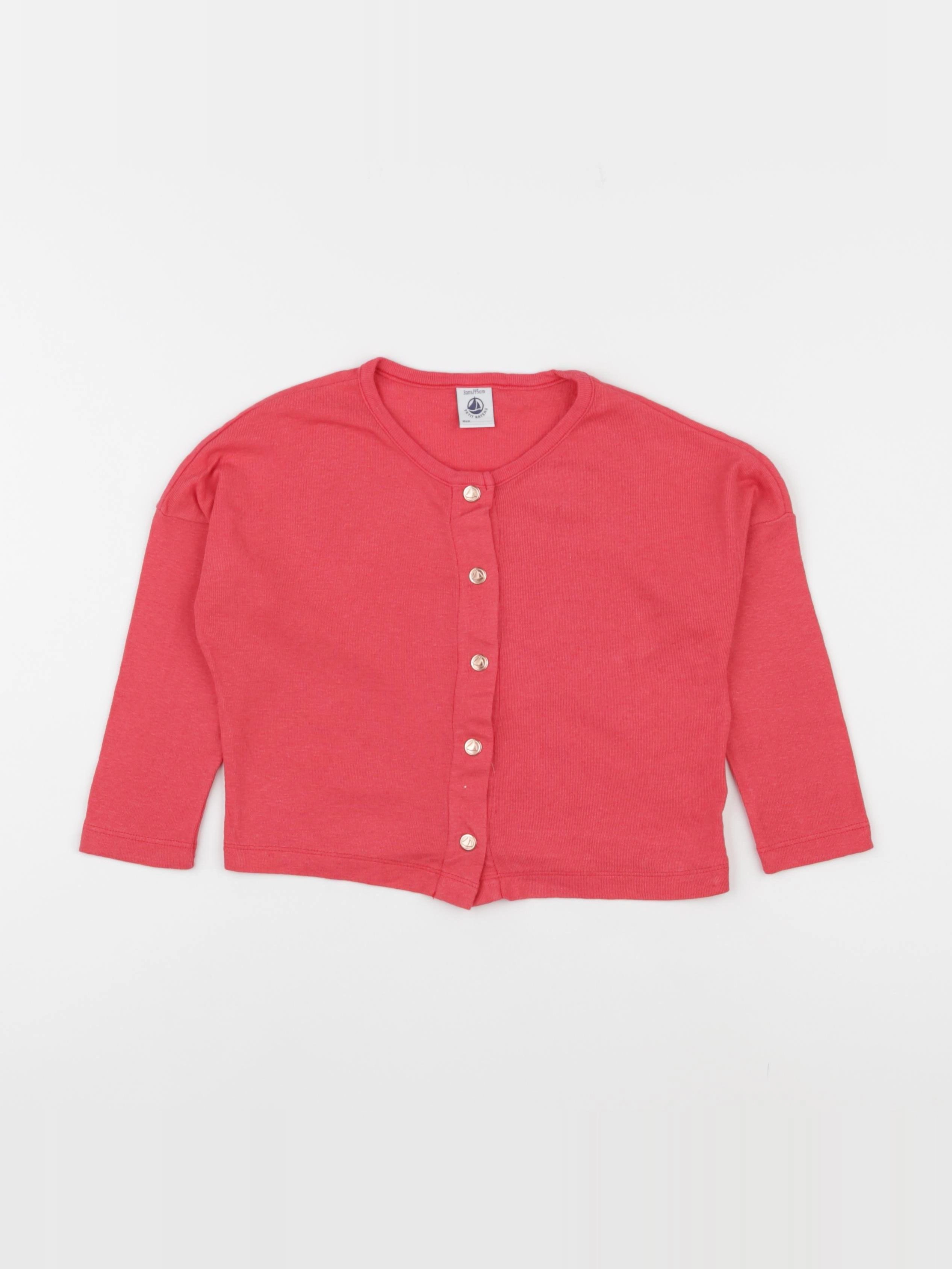 Petit Bateau - tee-shirt rose - 3 ans