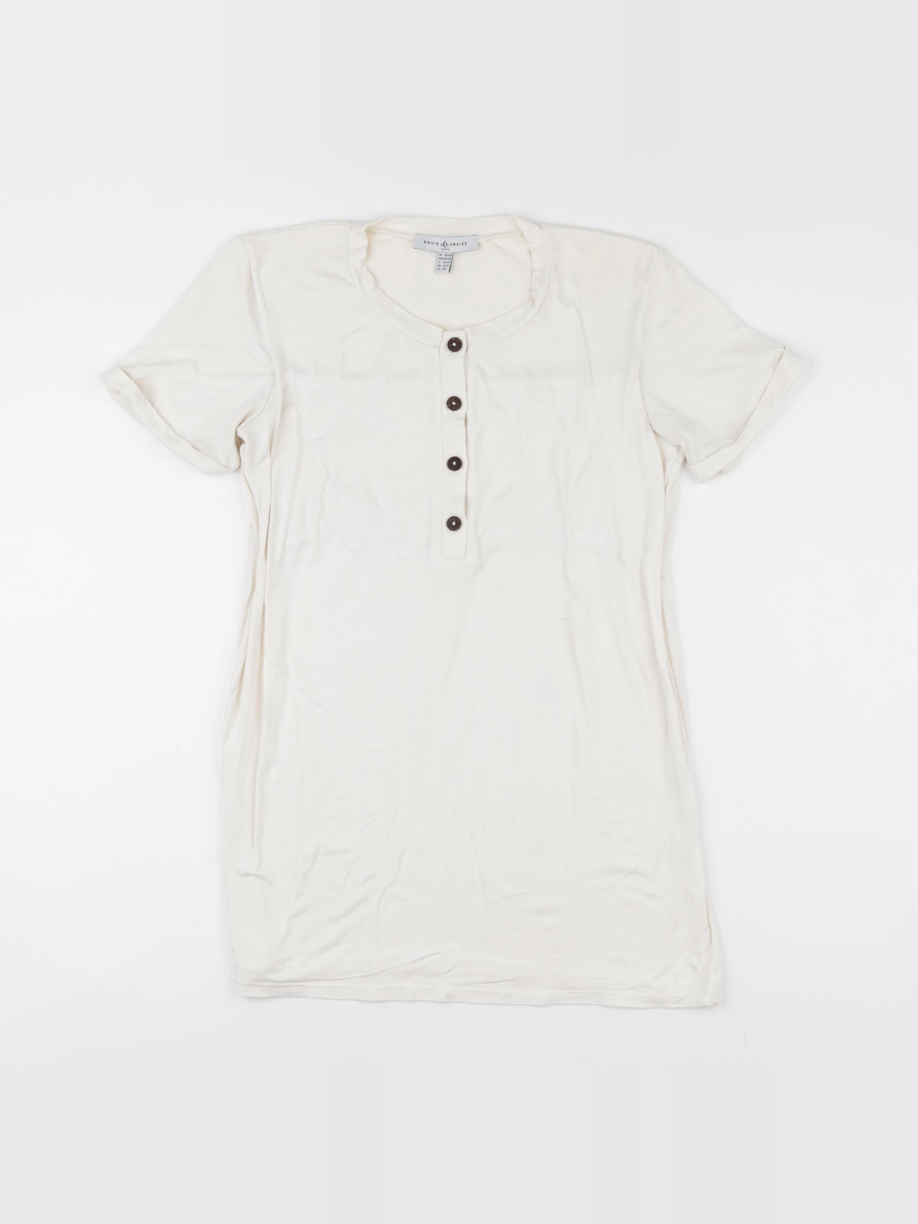 Envie de fraise - tee-shirt grossesse beige - 38 à 40