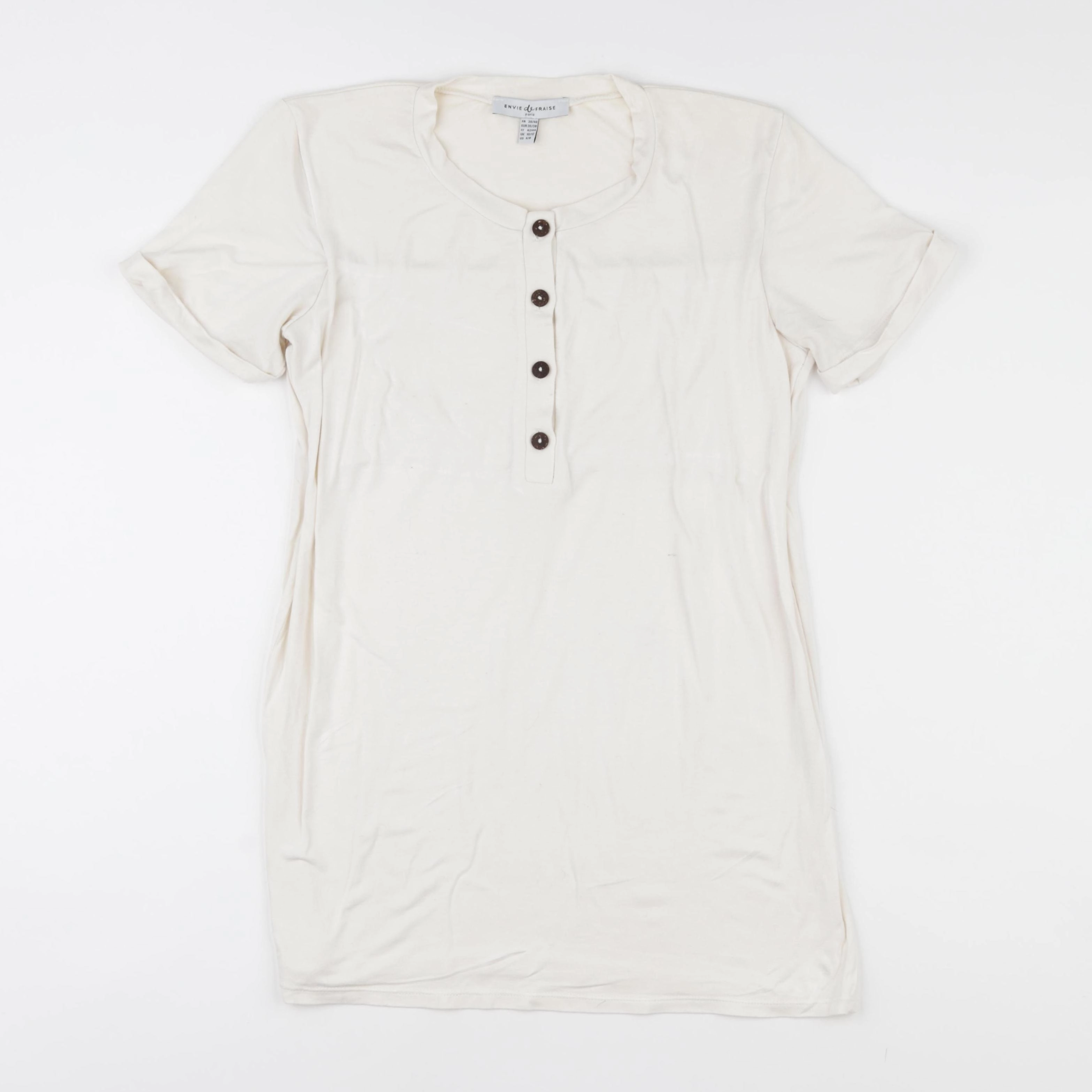 Envie de fraise - tee-shirt grossesse beige - 38 à 40