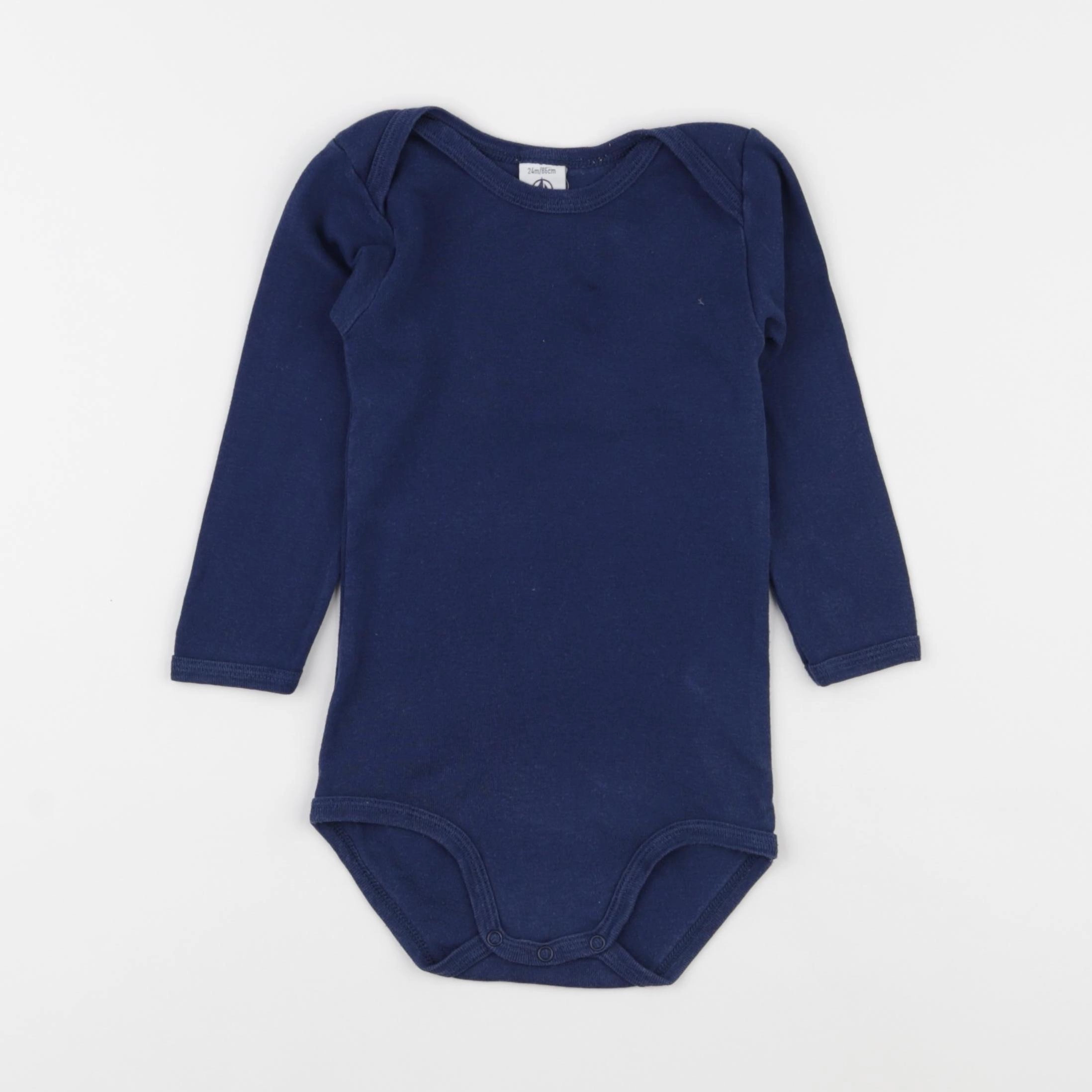 Petit Bateau - body bleu - 24 mois