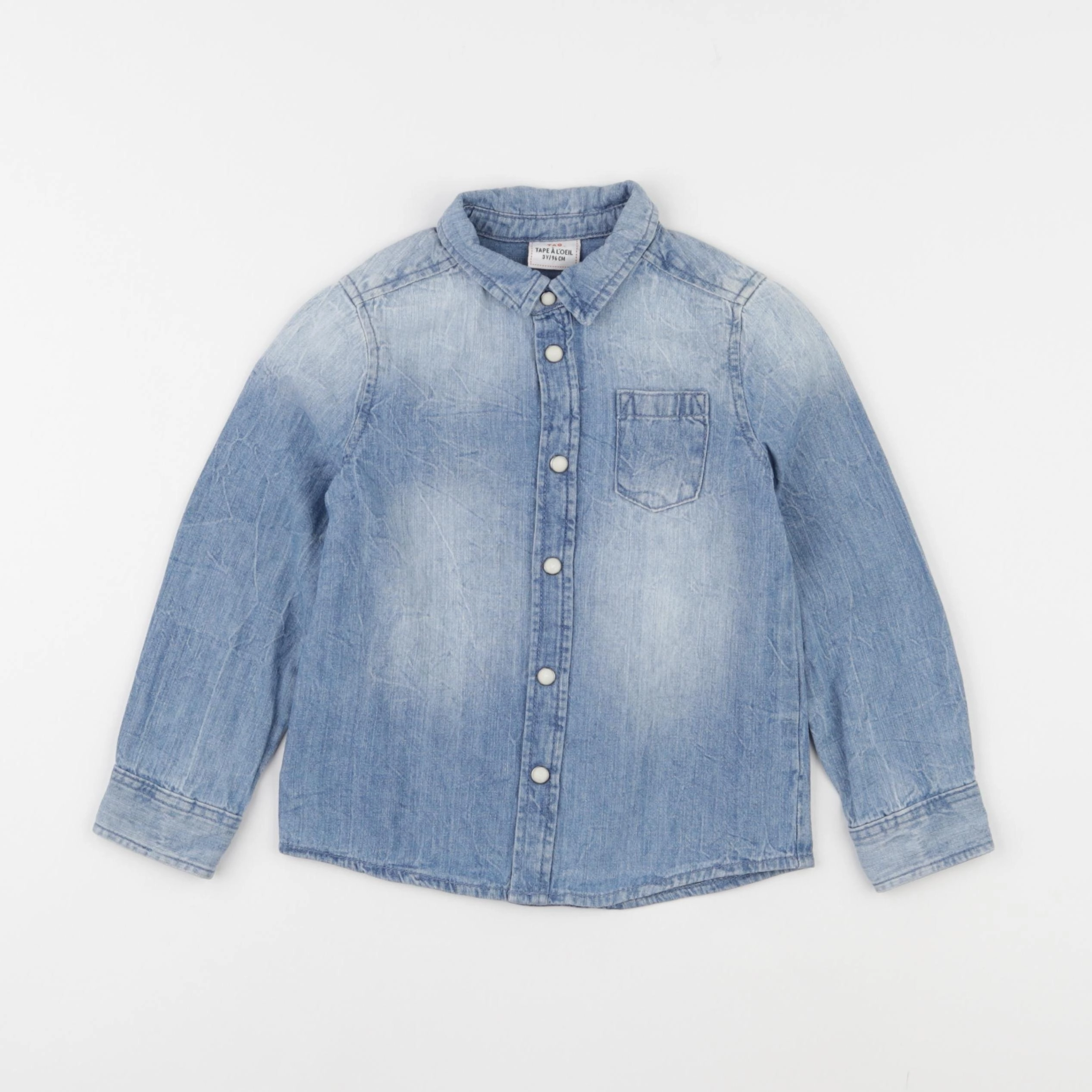 Tape à l'oeil - chemise bleu - 3 ans