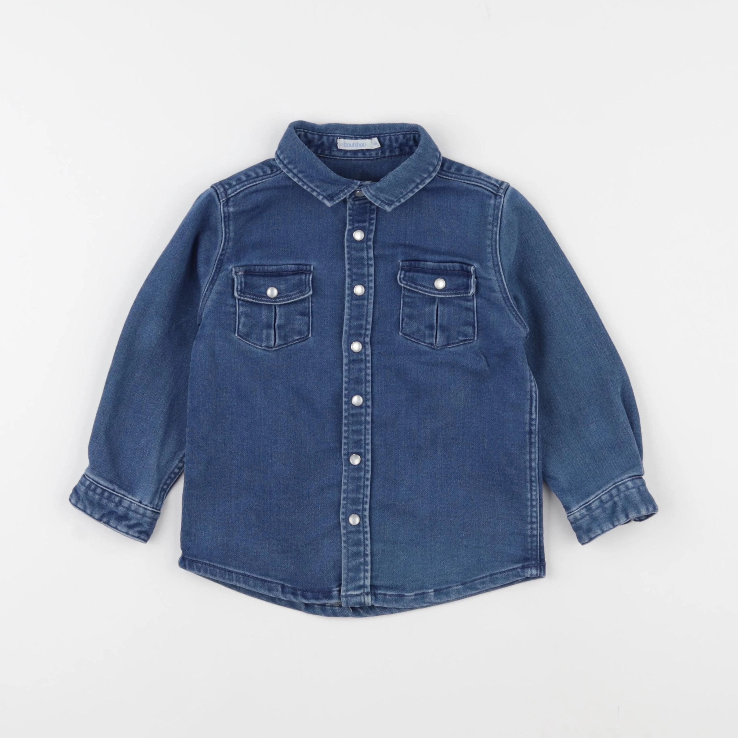 Boutchou - chemise bleu - 36 mois