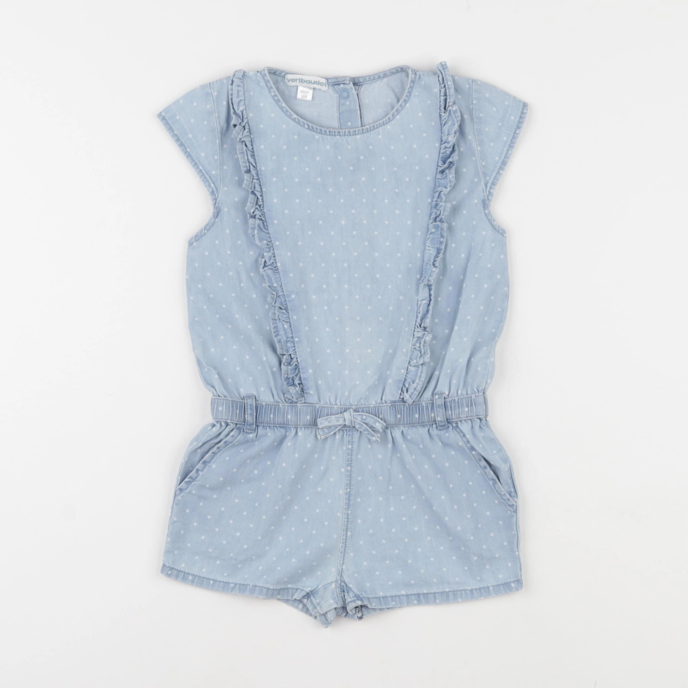 Vertbaudet - combinaison bleu - 36 mois