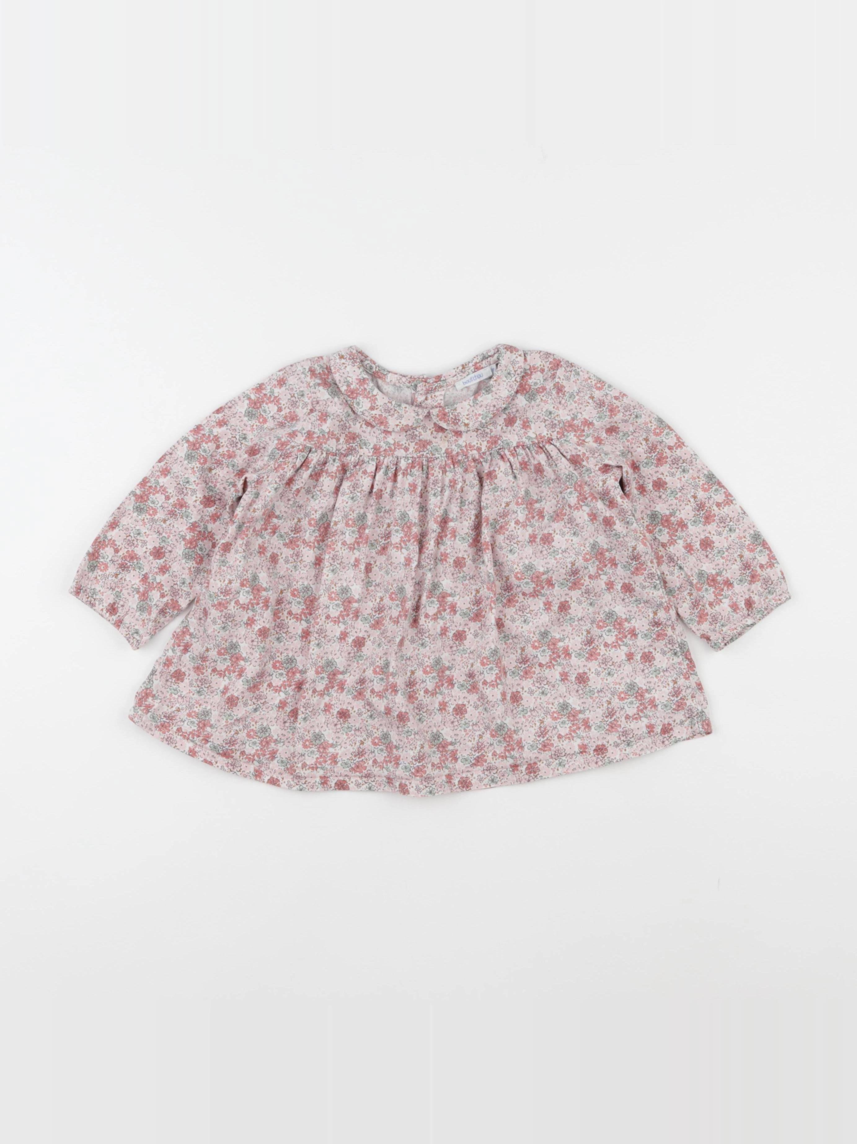 Boutchou - blouse rose - 18 mois
