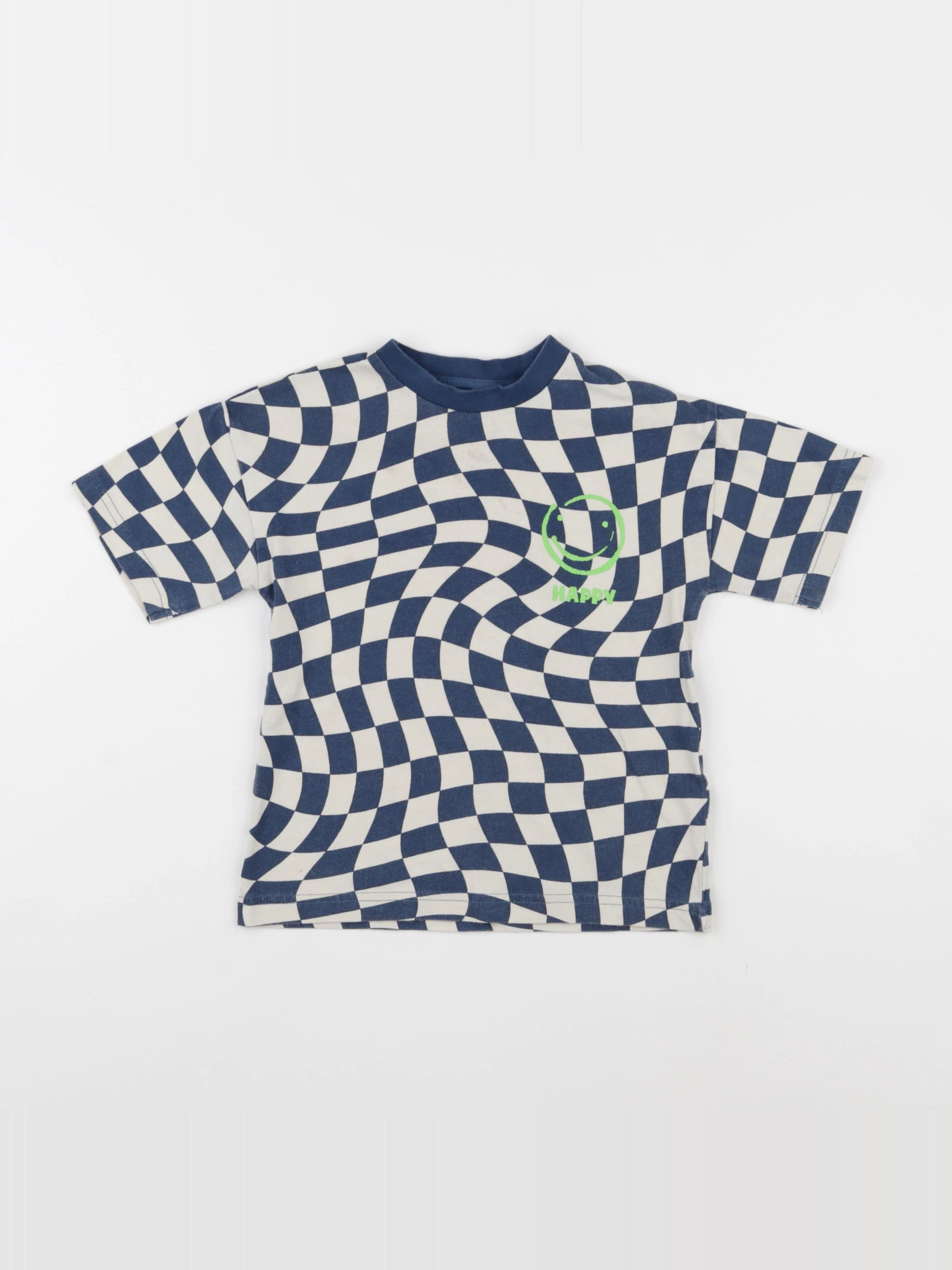Next - tee-shirt bleu - 2/3 ans