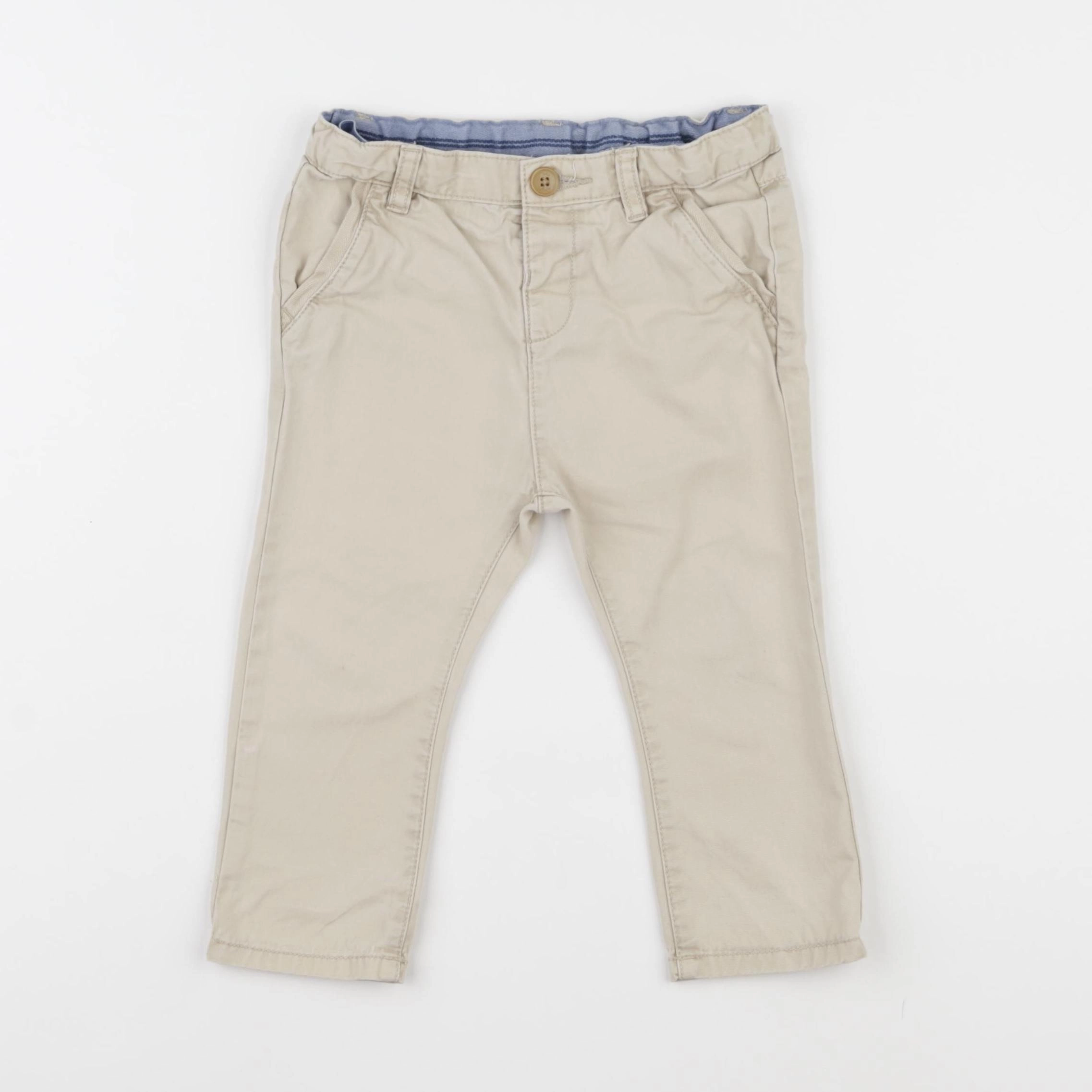 Zara - pantalon beige - 12/18 mois