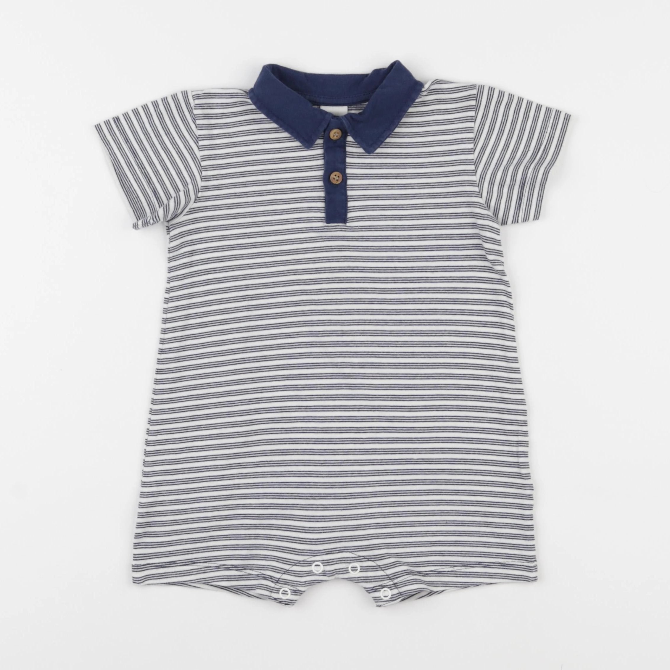 H&M - pyjama coton bleu - 12 mois