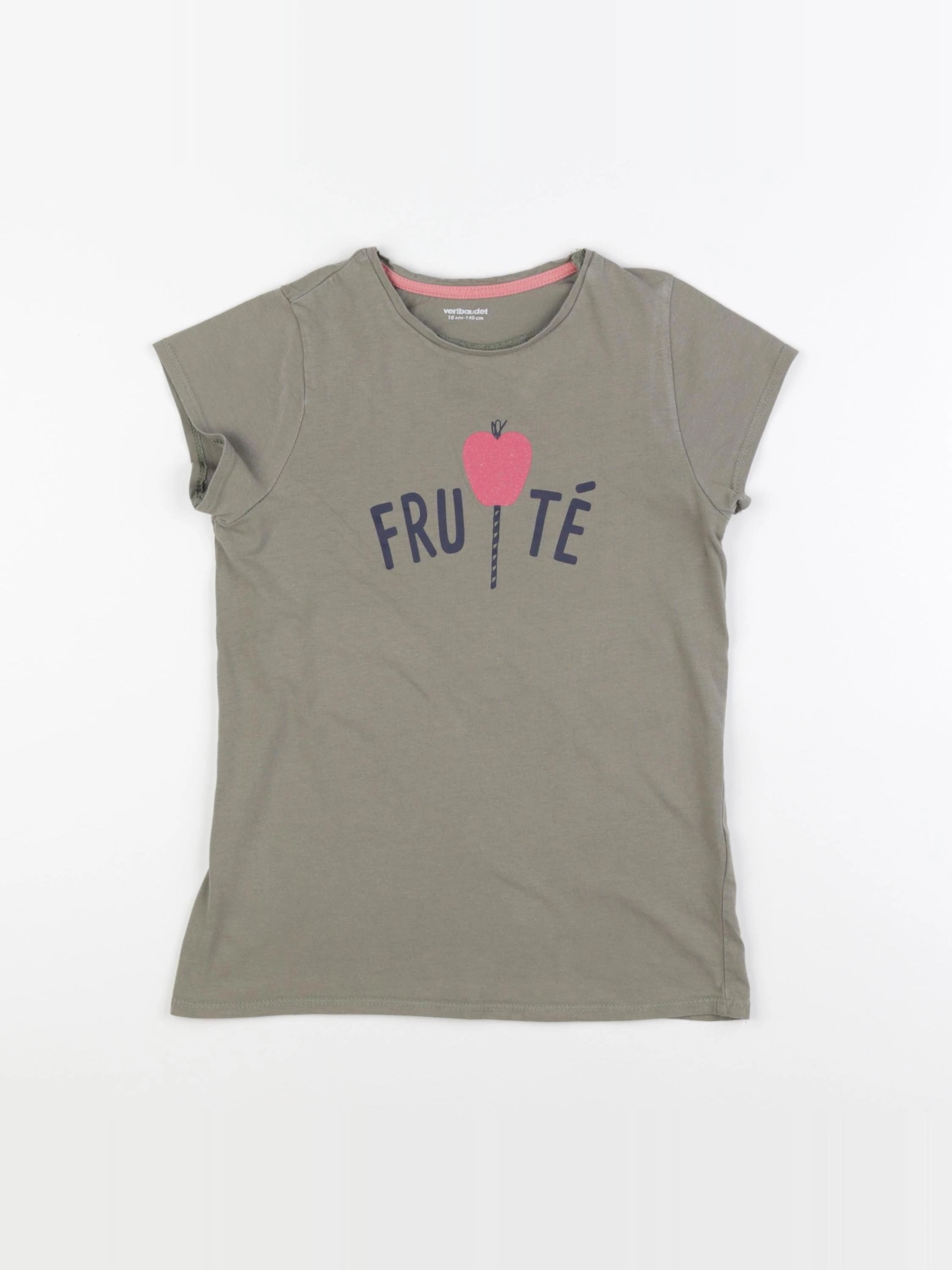 Vertbaudet - tee-shirt vert - 10 ans