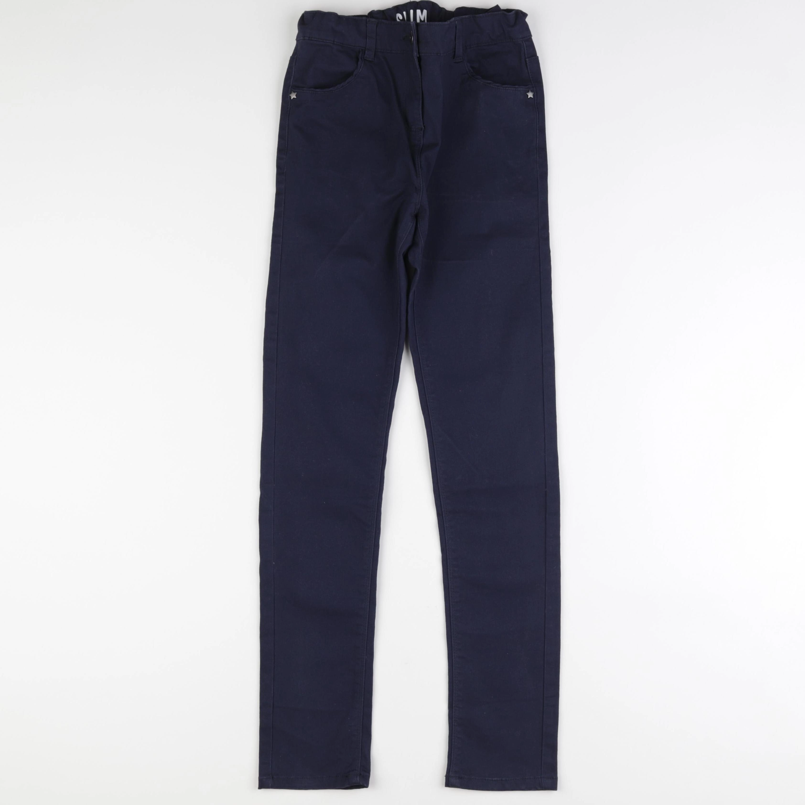 Vertbaudet - pantalon bleu - 12 ans