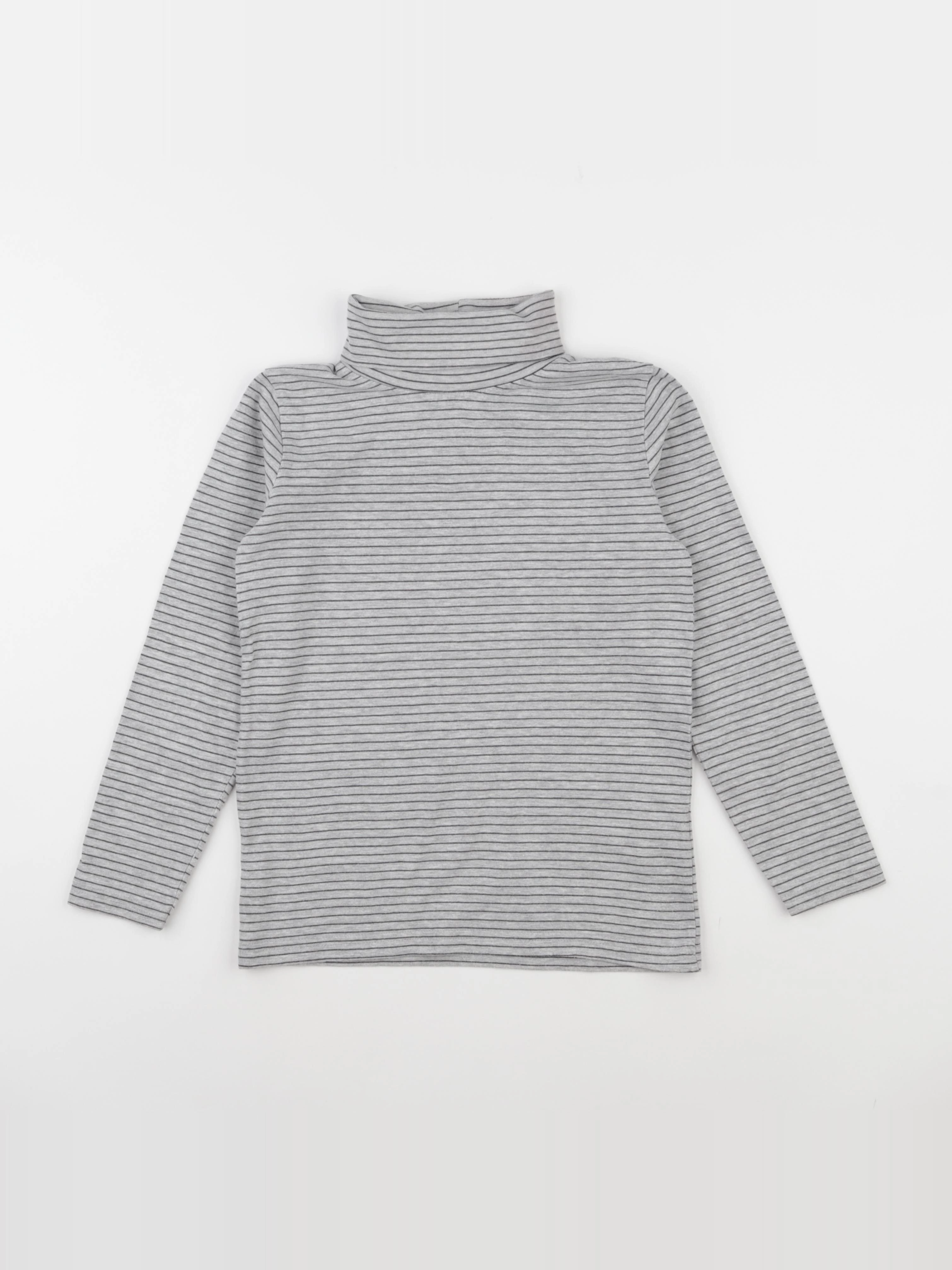 Vertbaudet - sous-pull gris - 10 ans