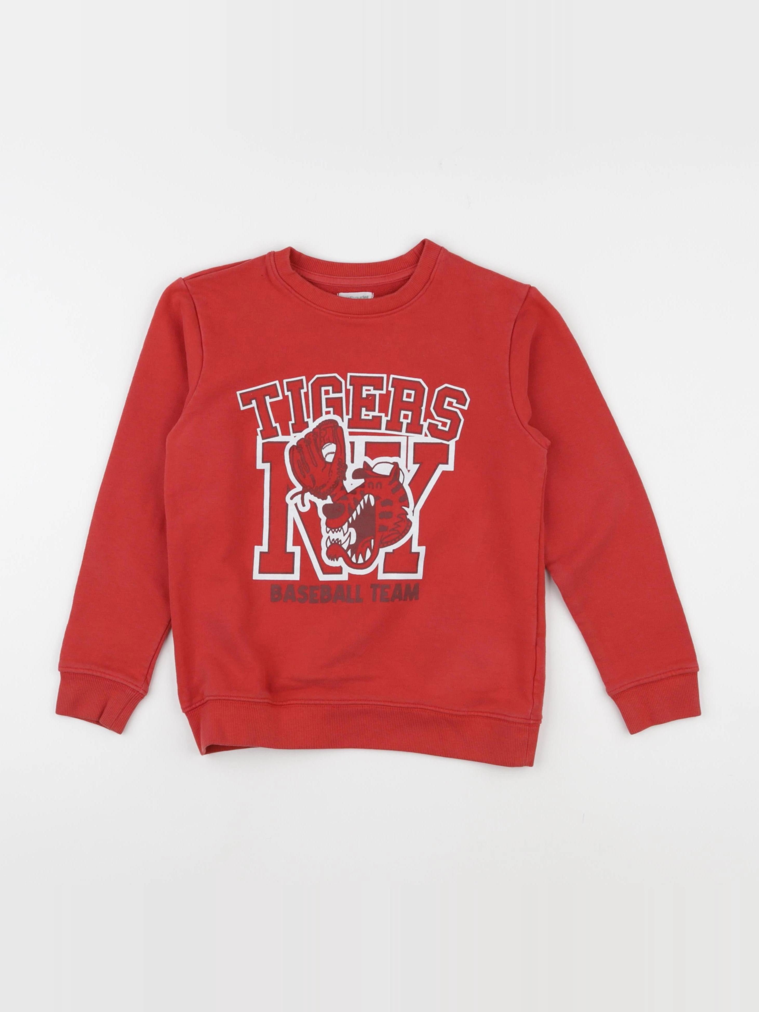 Vertbaudet - sweat rouge - 10 ans