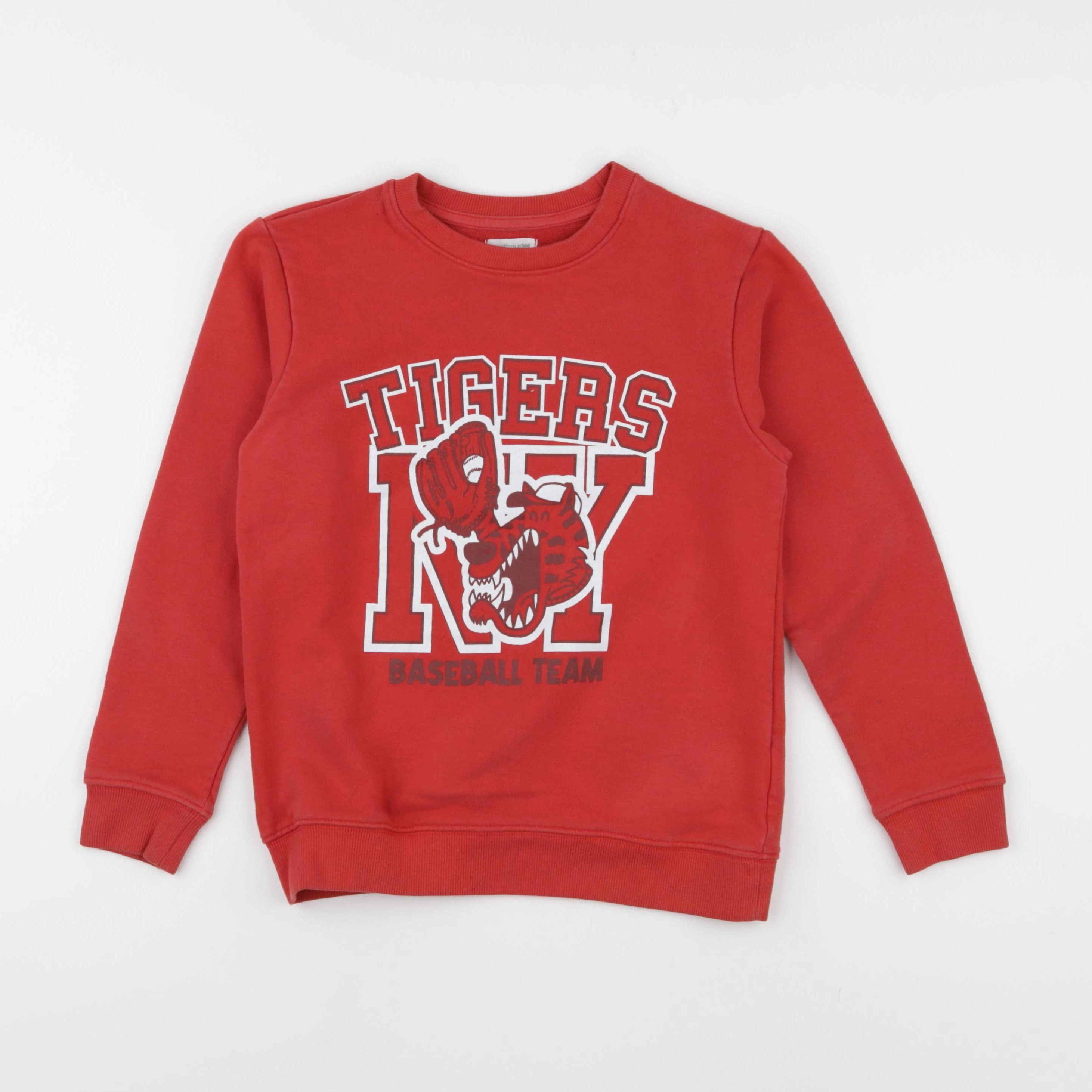 Vertbaudet - sweat rouge - 10 ans