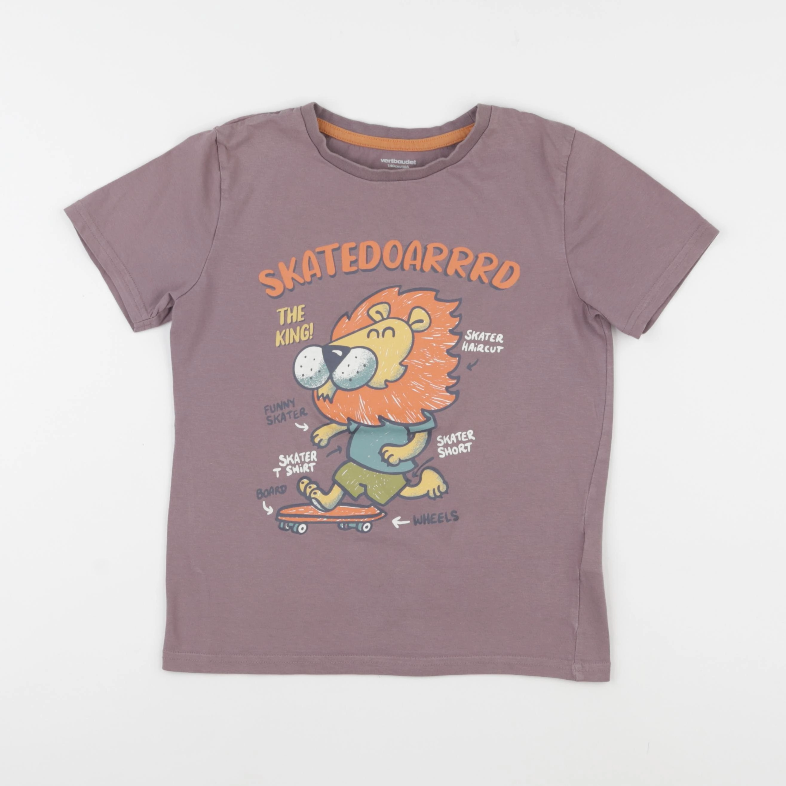 Vertbaudet - tee-shirt rose - 10 ans