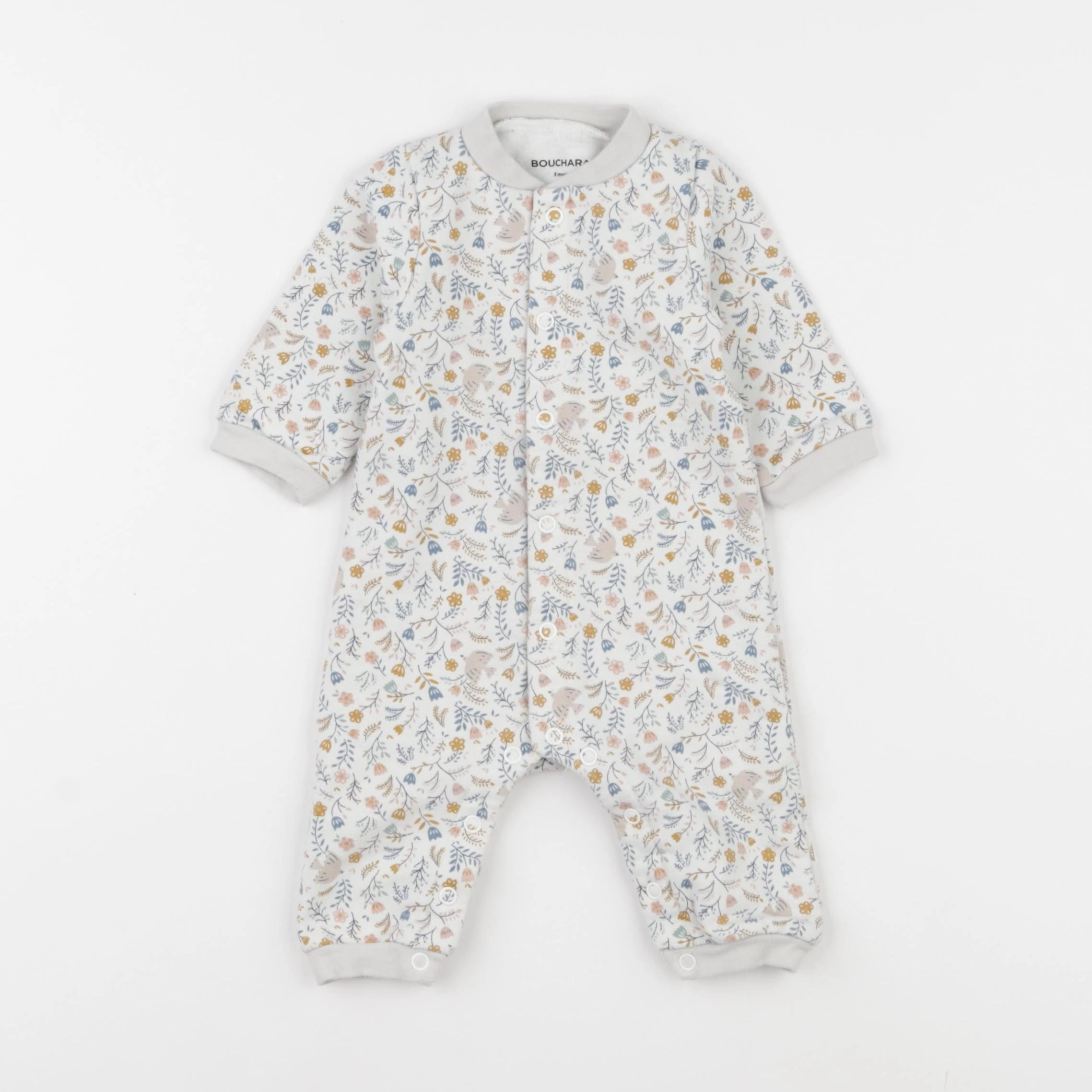 Bouchara - pyjama coton blanc - 3 mois