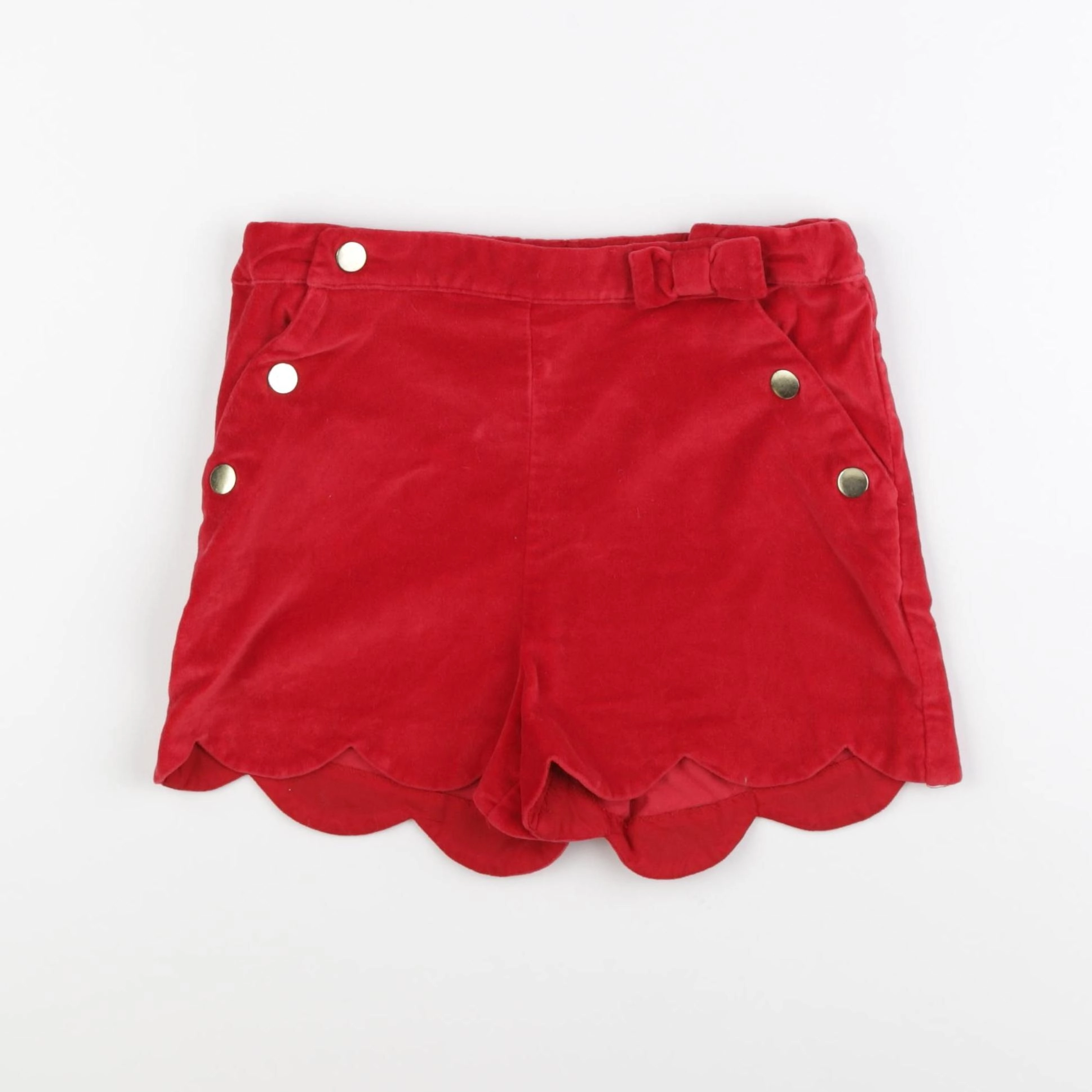 Vertbaudet - short rouge - 9 ans