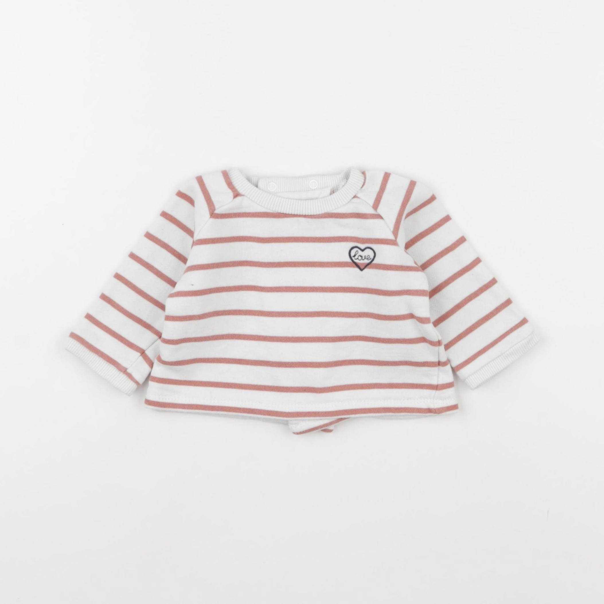 Boutchou - sweat blanc - 3 mois