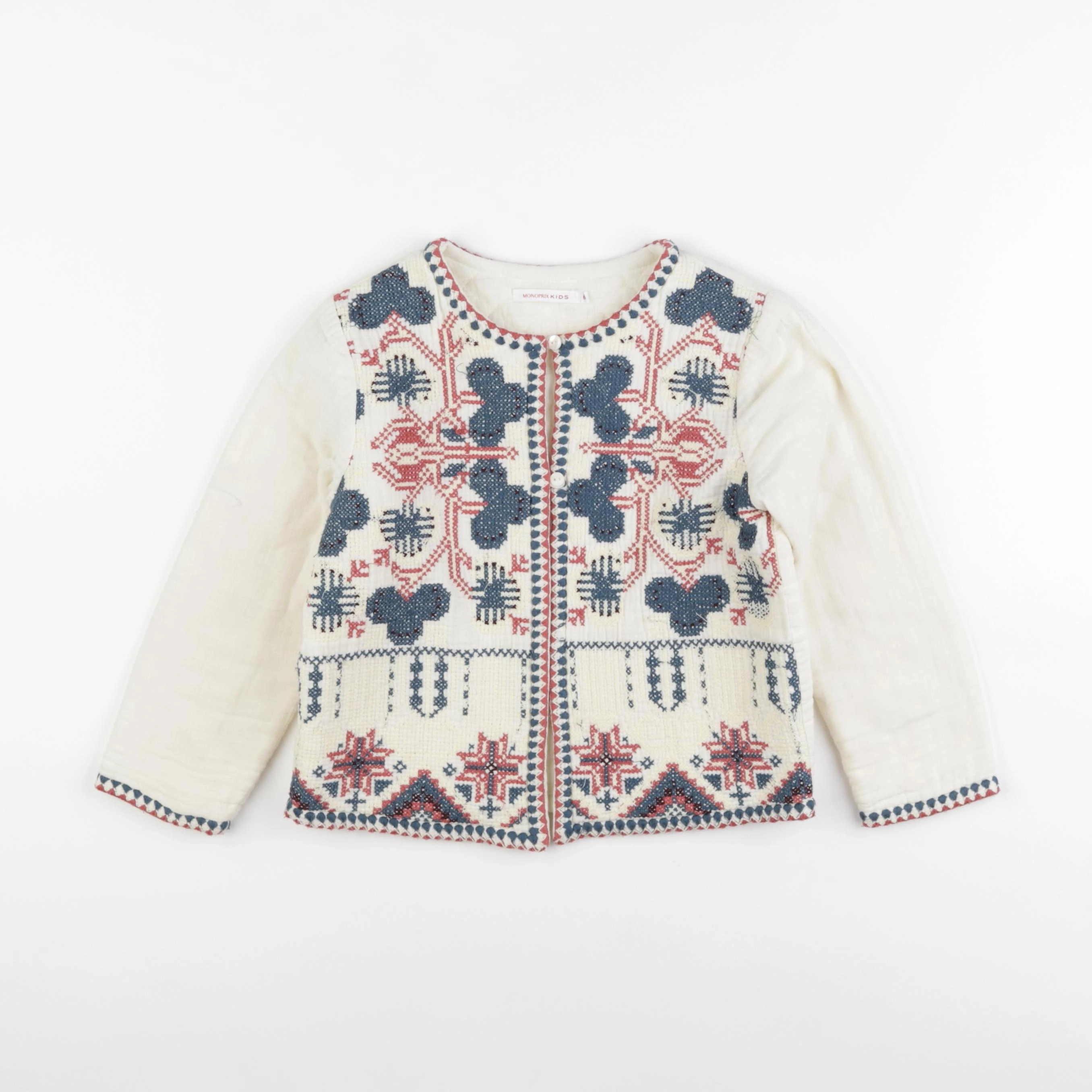 Monoprix - gilet multicolore - 6 ans