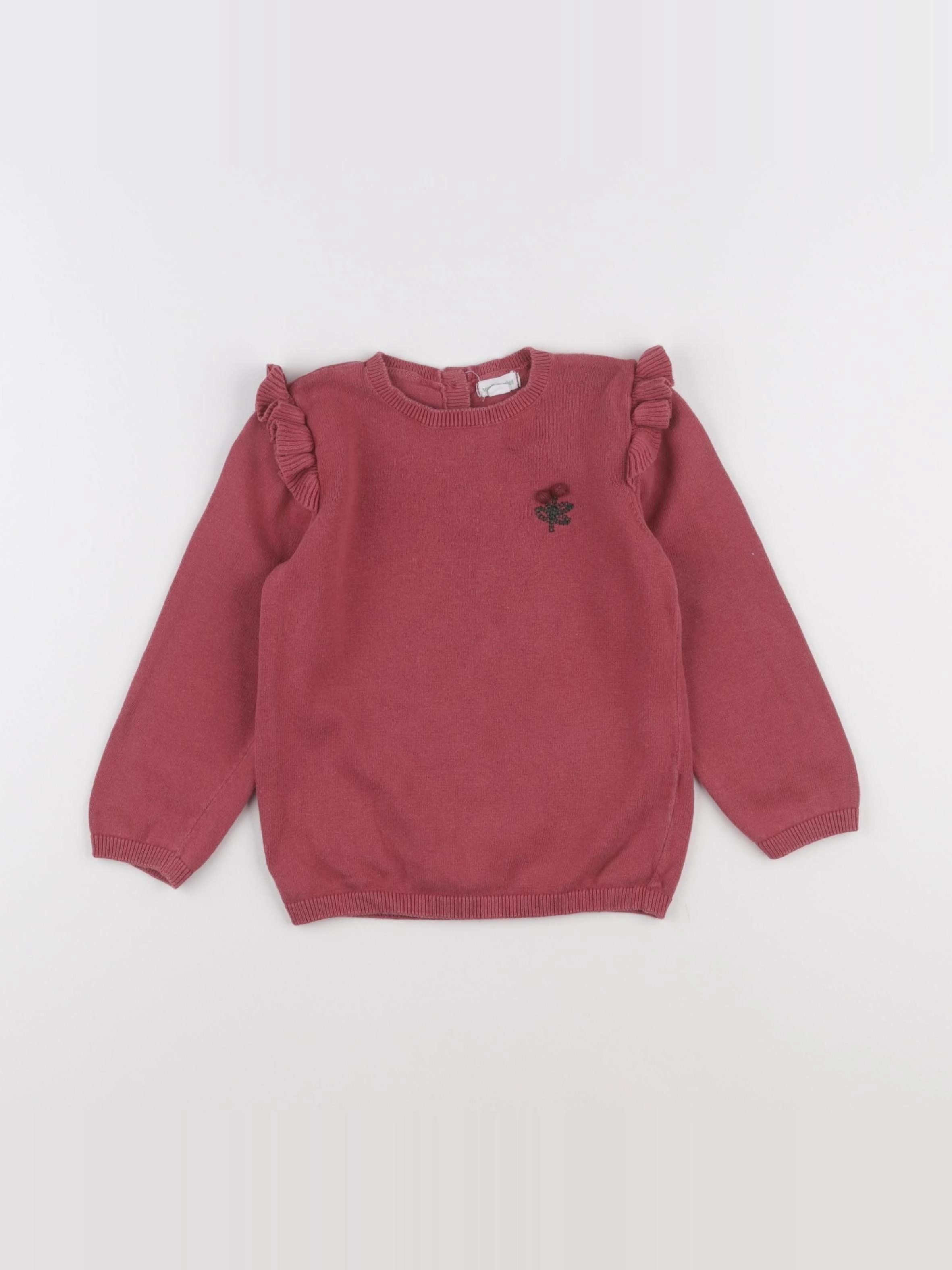 Vertbaudet - pull rose - 3 ans