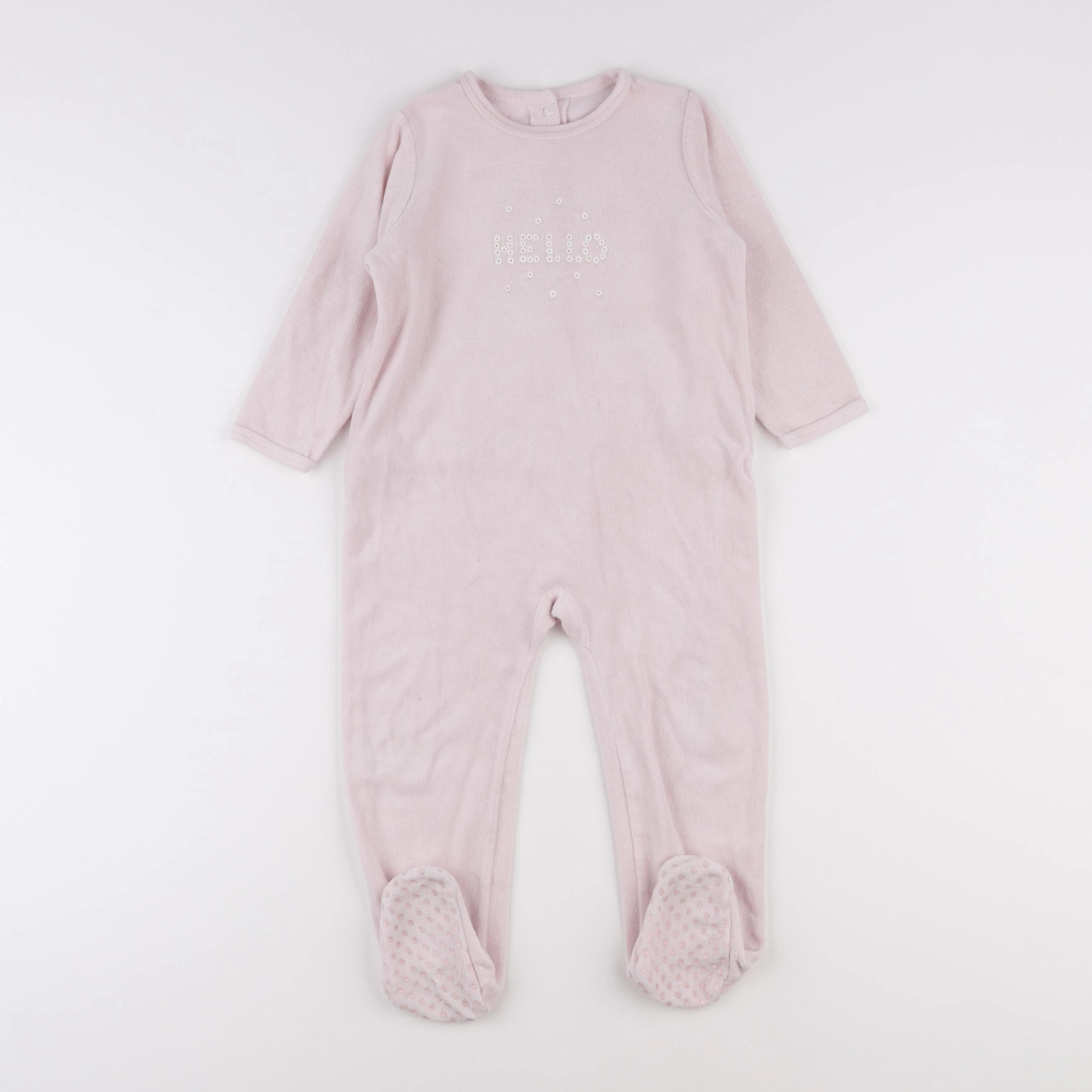 Vertbaudet - pyjama velours rose - 3 ans
