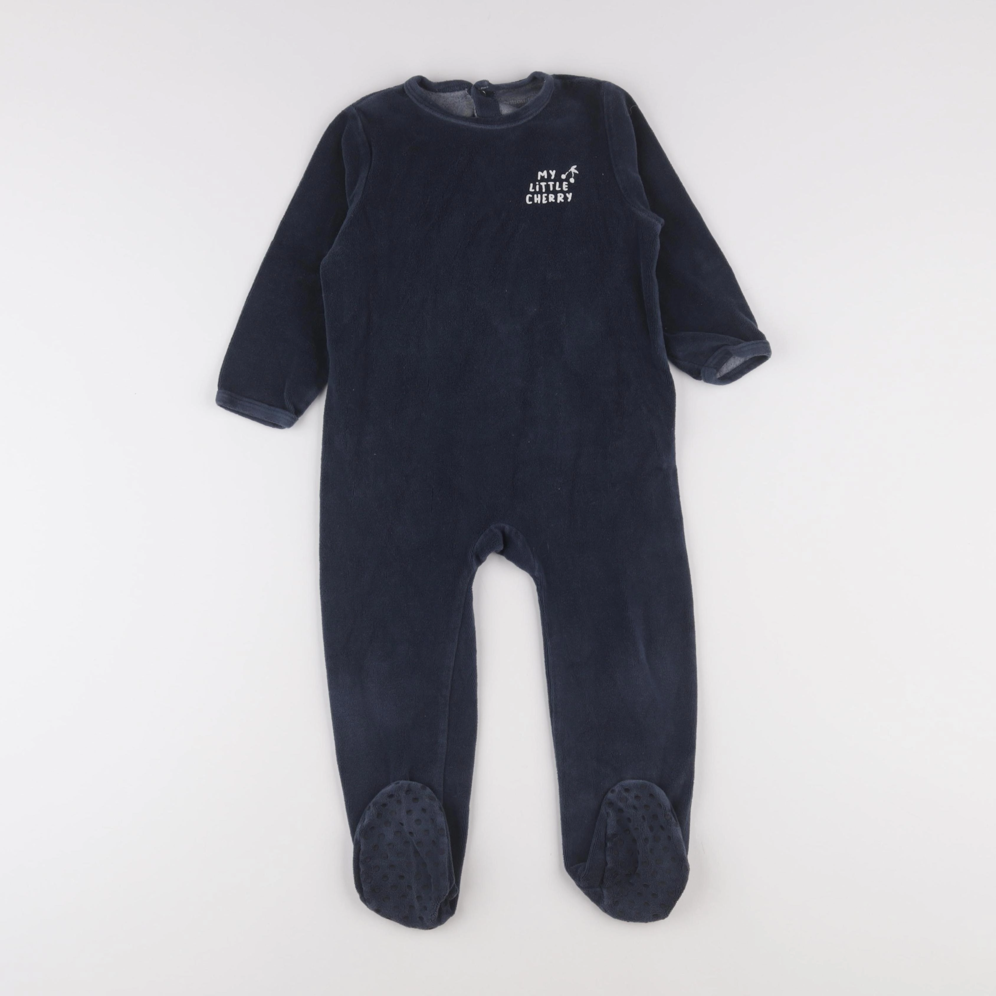 Vertbaudet - pyjama velours bleu - 3 ans
