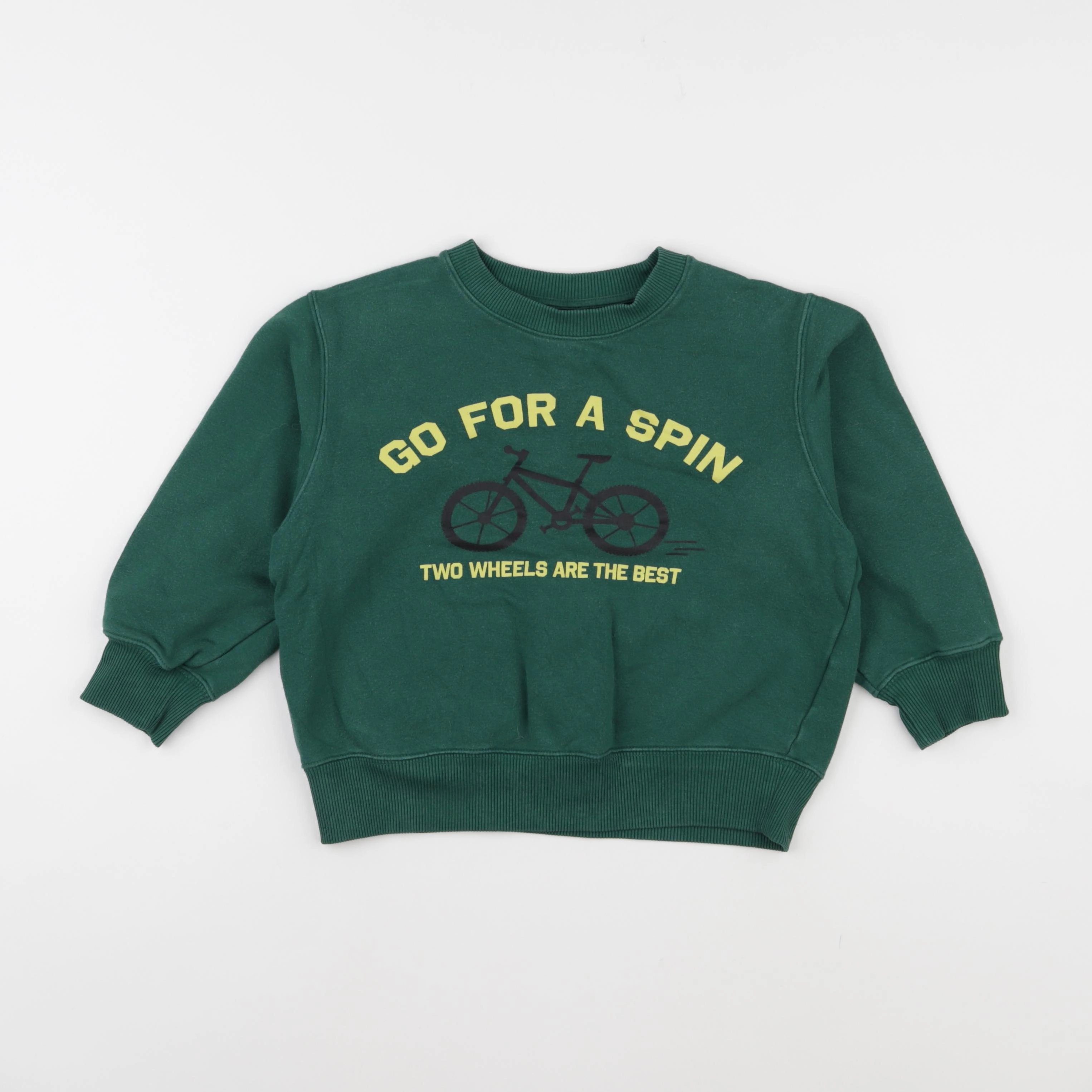 Uniqlo - sweat vert - 3/4 ans