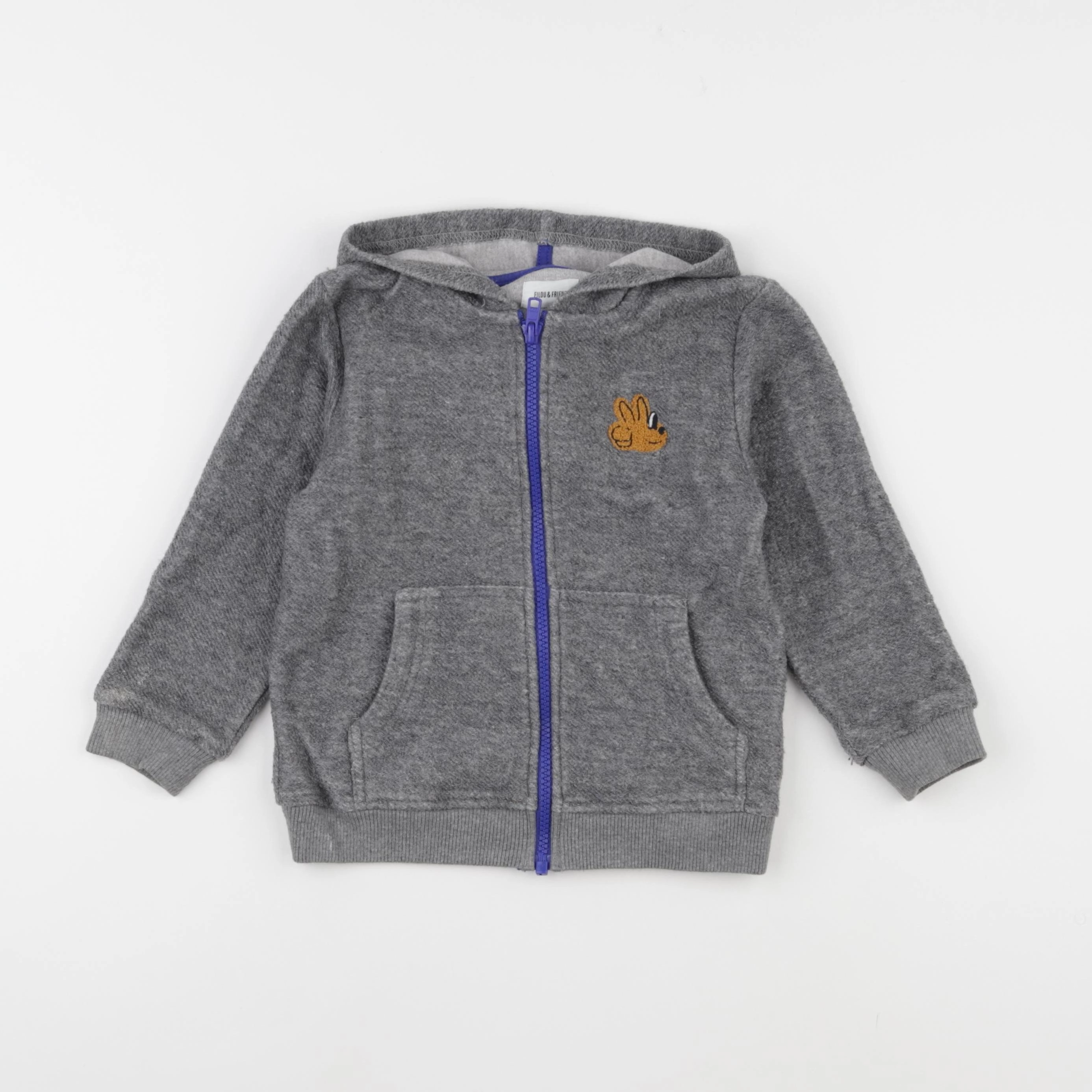 Filou & Friends - sweat gris - 4 ans